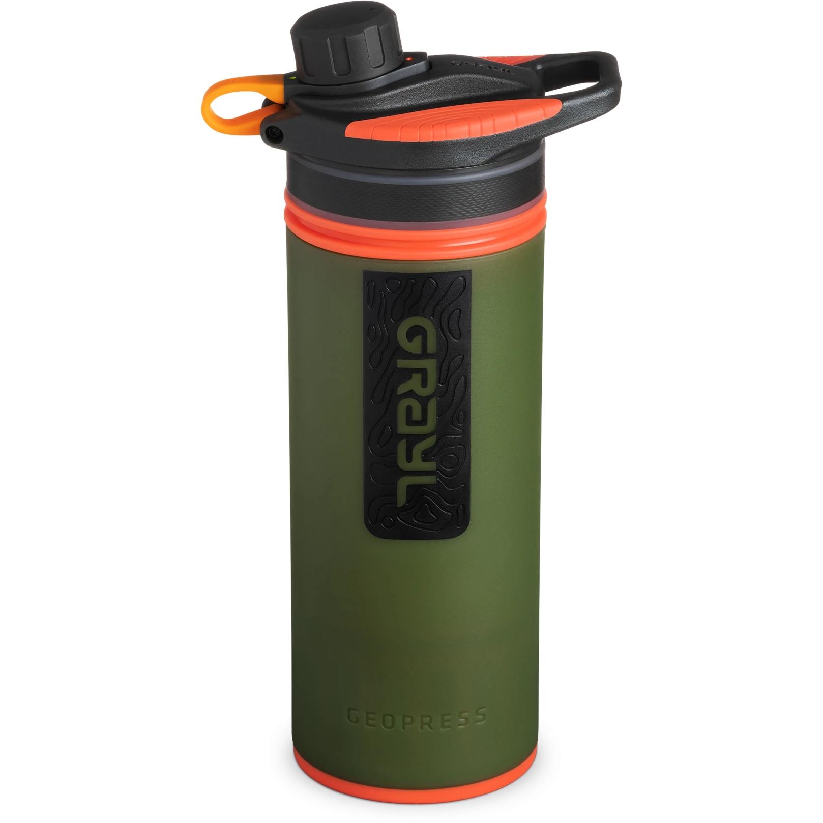 Produktbild von Grayl GeoPress Trinkflasche mit Wasserfilter - 710ml - Oasis Green