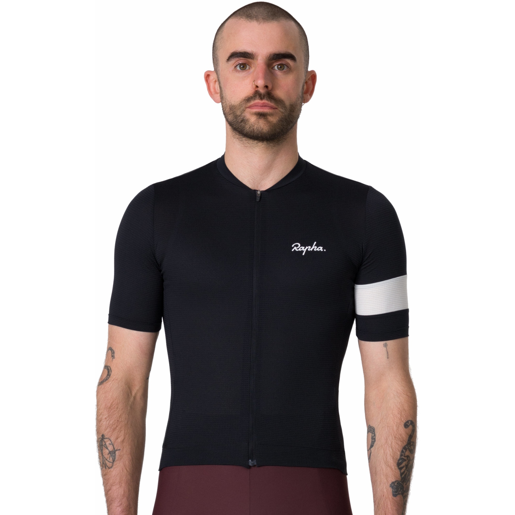 Rapha CORE LIGHTWEIGHT JERSEY ブラック L Rapha Core Lightweight Short Sleeve Jersey Men - black/white