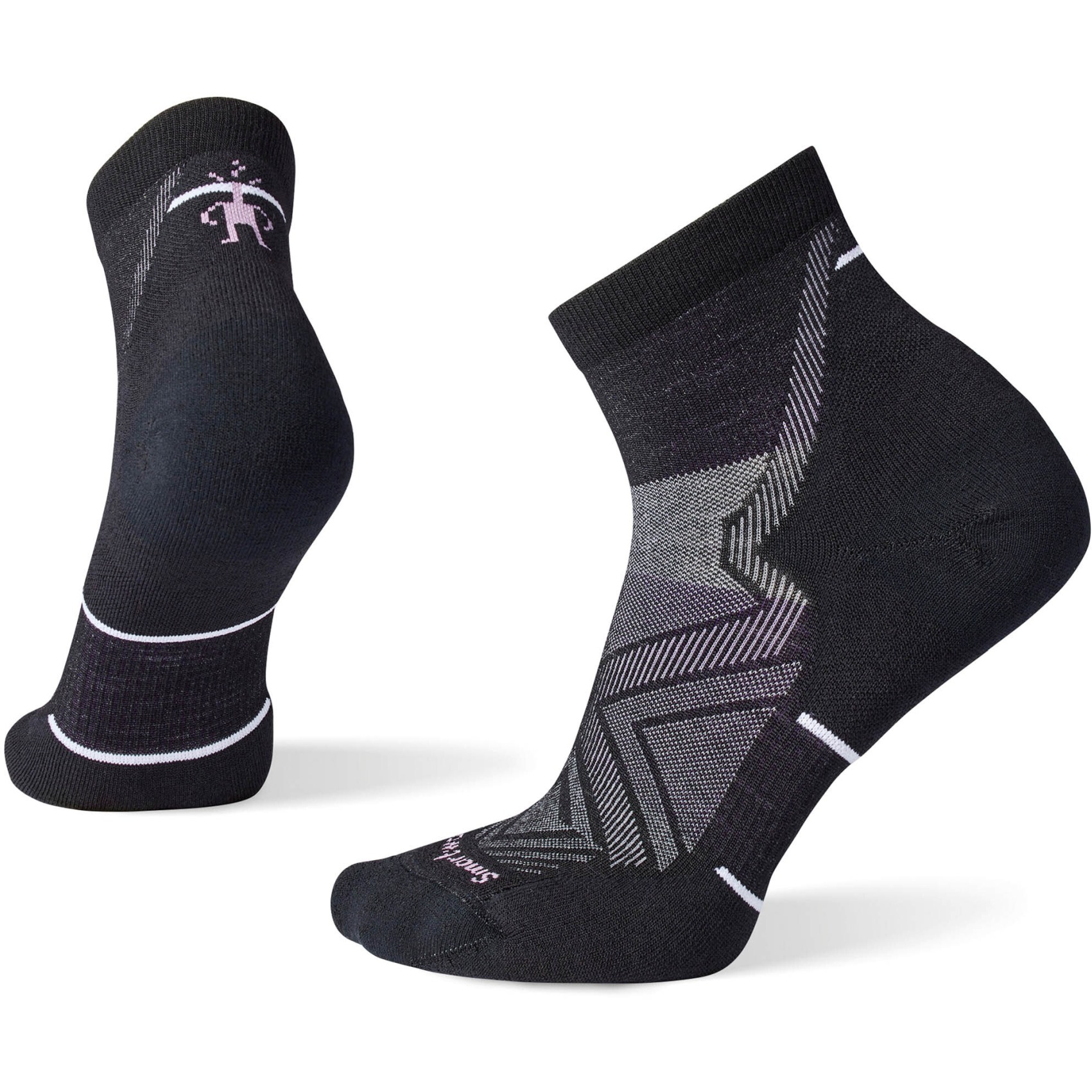 Produktbild von SmartWool Run Targeted Cushion Ankle Damen Socken - 001 schwarz