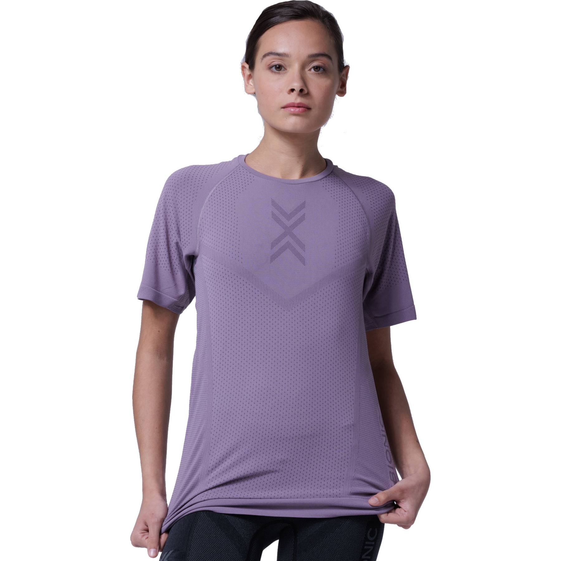 Productfoto van X-Bionic Xceed Run Hardloopshirt Dames - dusty lavender/lavender night