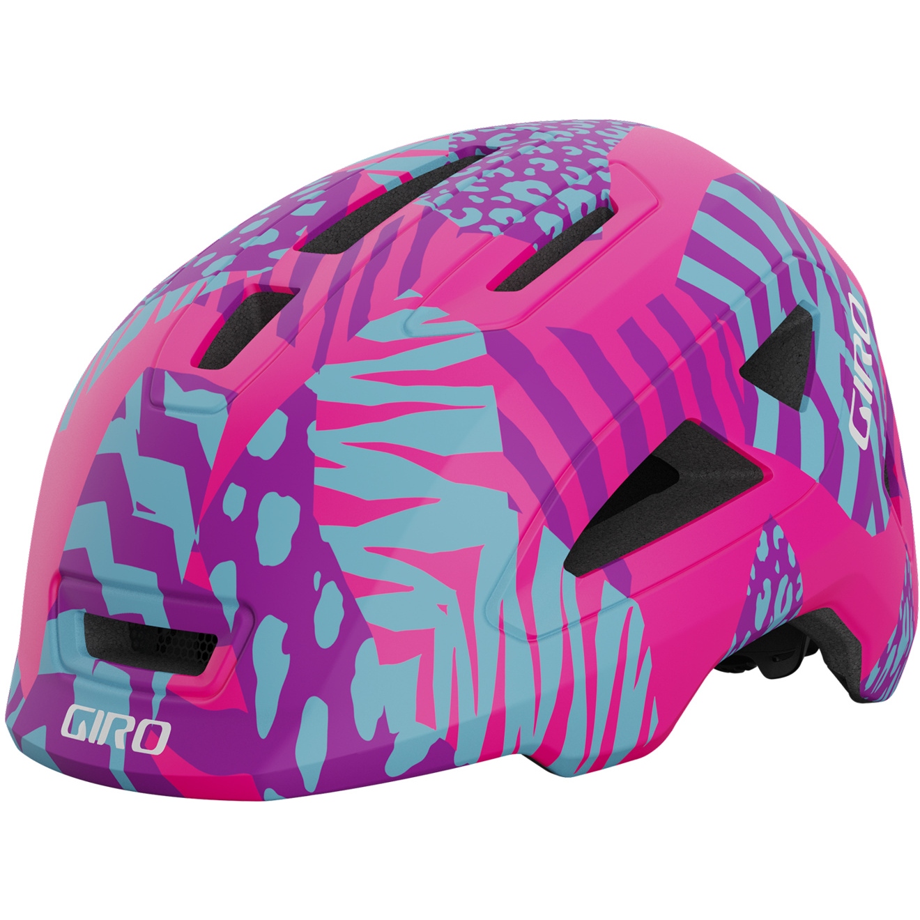Productfoto van Giro Scamp II Helm Kinderen - matte pink animal