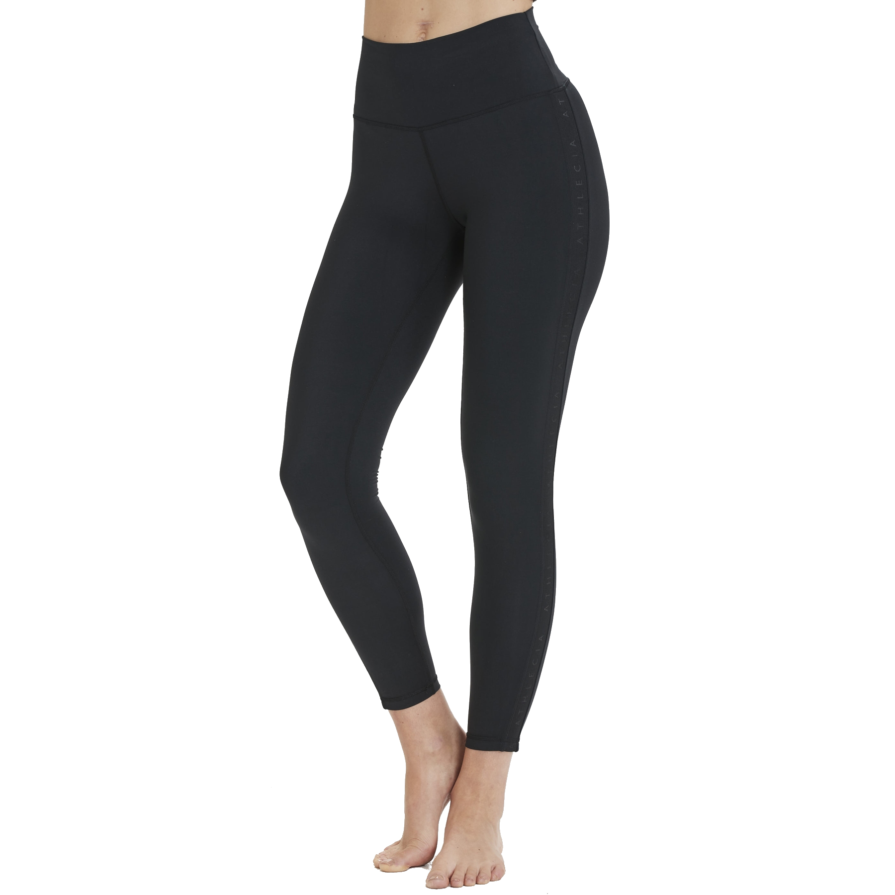 Picture of Athlecia Elinor High Rise Logo Women&#039;s Tights - Black