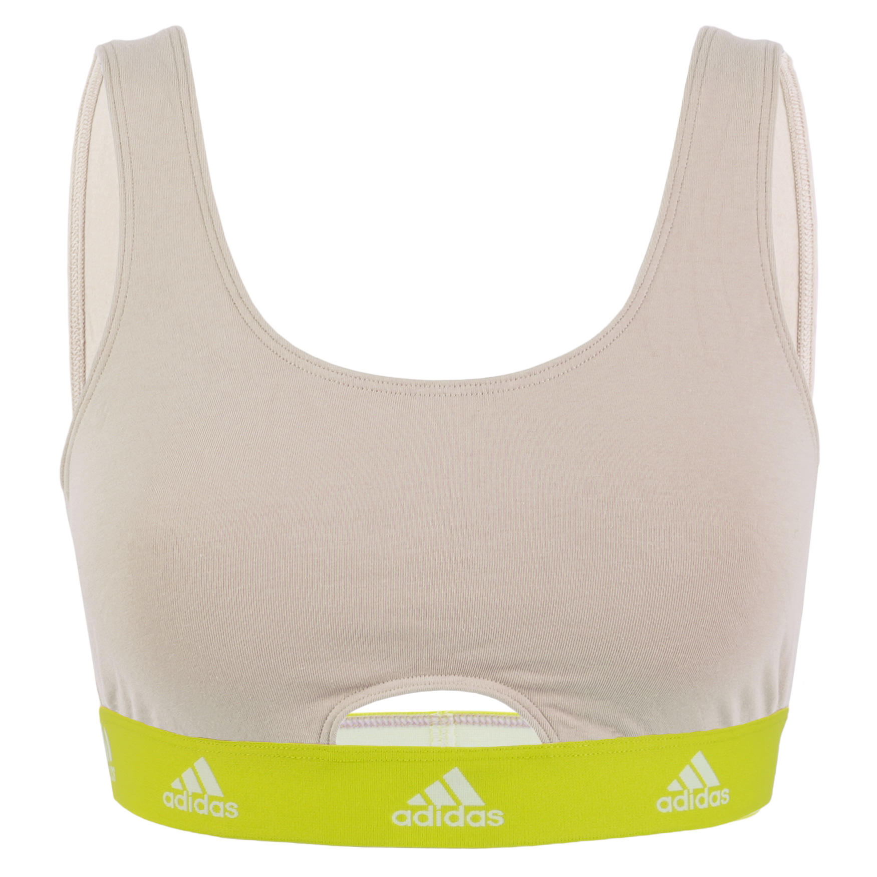Productfoto van adidas Sports Underwear Scoop Bralette BH-Top Dames - 409-beige