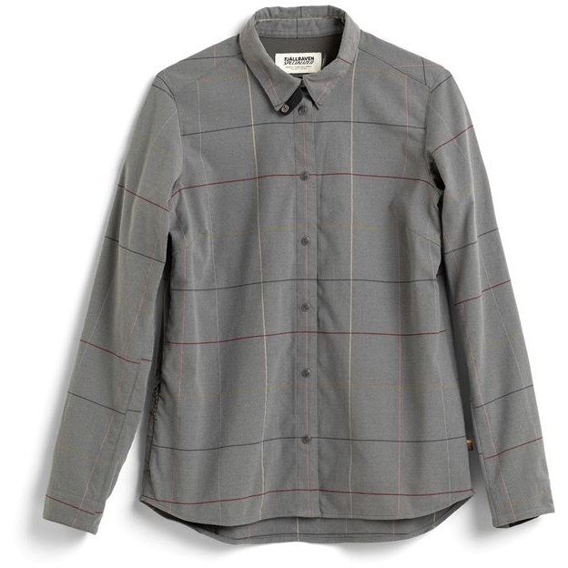 Picture of Specialized Fjällräven Rider&#039;s Flannel Shirt Long Sleeve Women - grey flag window
