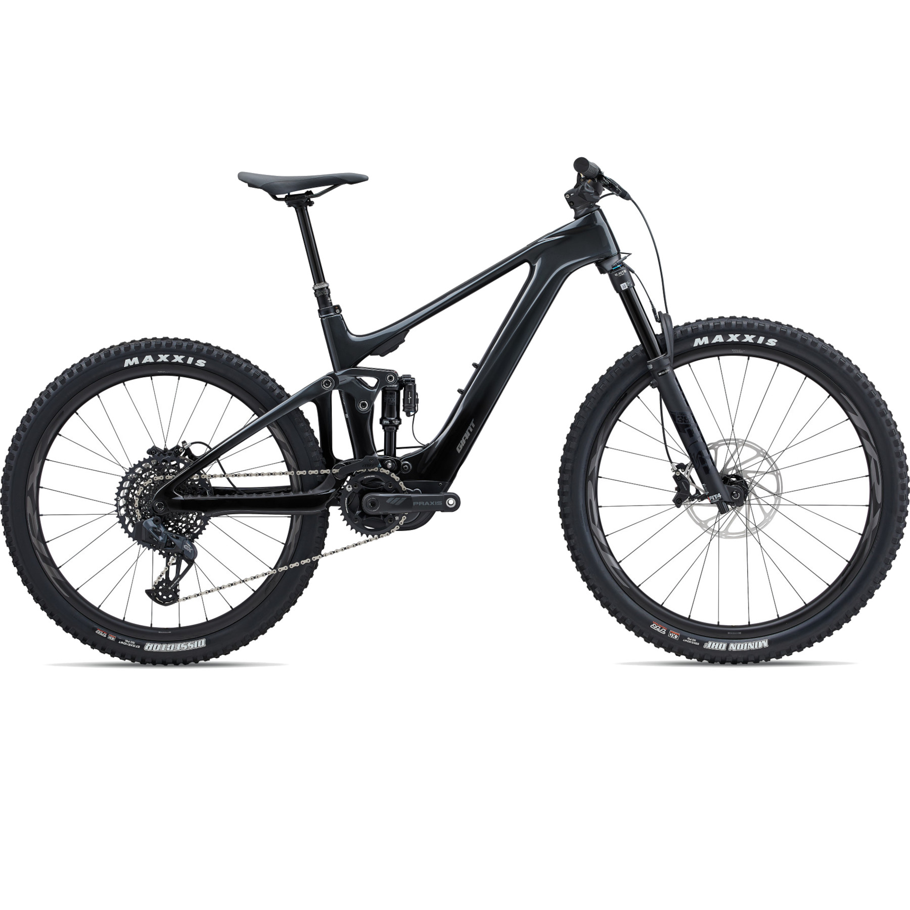 Productfoto van Giant TRANCE X ADVANCED E+ ELITE 1 - Carbon Electric Mountain Bike - 2023 - gunmetal black
