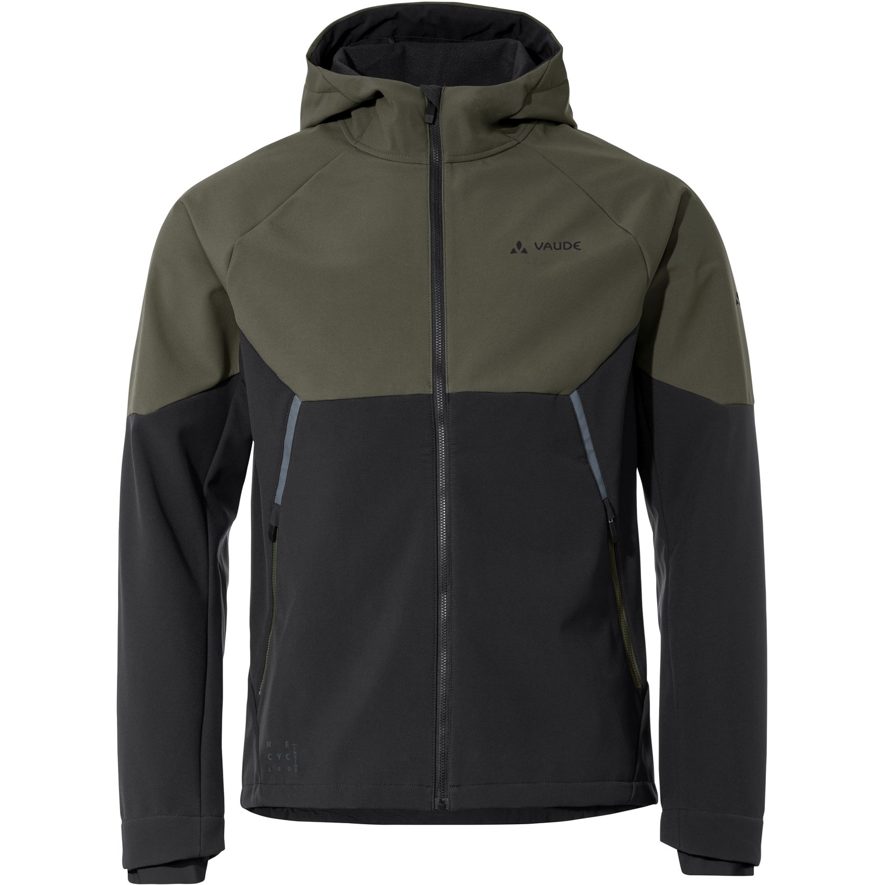 VAUDE QIMSA 防風・防水 ソフトシェルサイクルジャケット M フード Vaude Qimsa Softshell Jacket Men - khaki | BIKE24