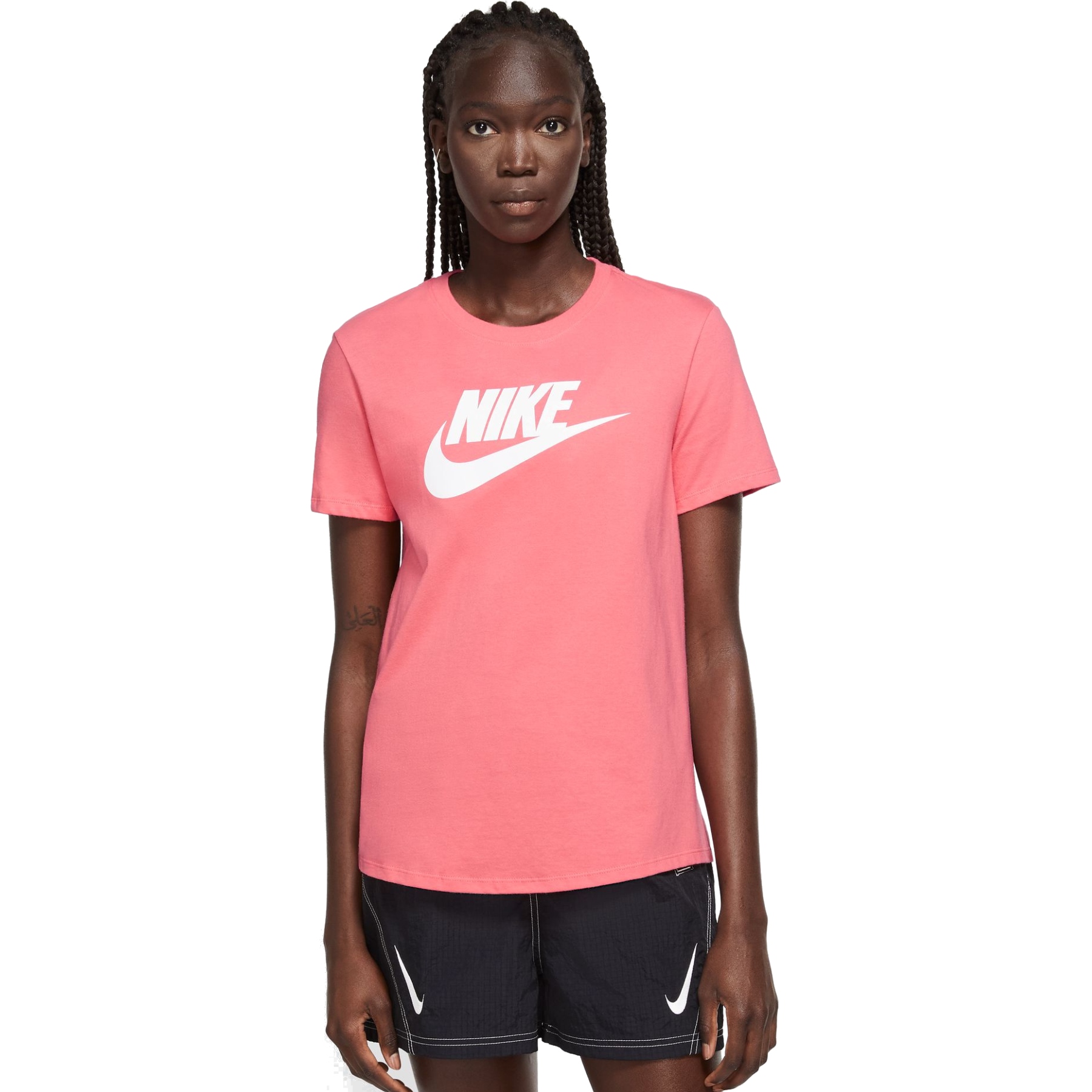 Produktbild von Nike Sportswear Essentials Logo T-Shirt Damen - sea coral/white DX7906-894