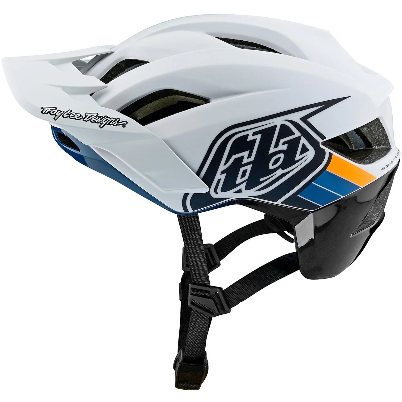 Troy Lee Designs Flowline SE MIPS Helmet - Badge Light Gray/Charcoal ...