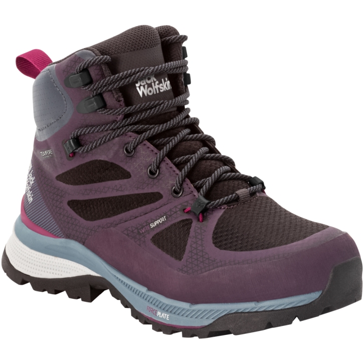 Picture of Jack Wolfskin Force Striker Texapore Mid Hiking Shoes Women - purple / grey