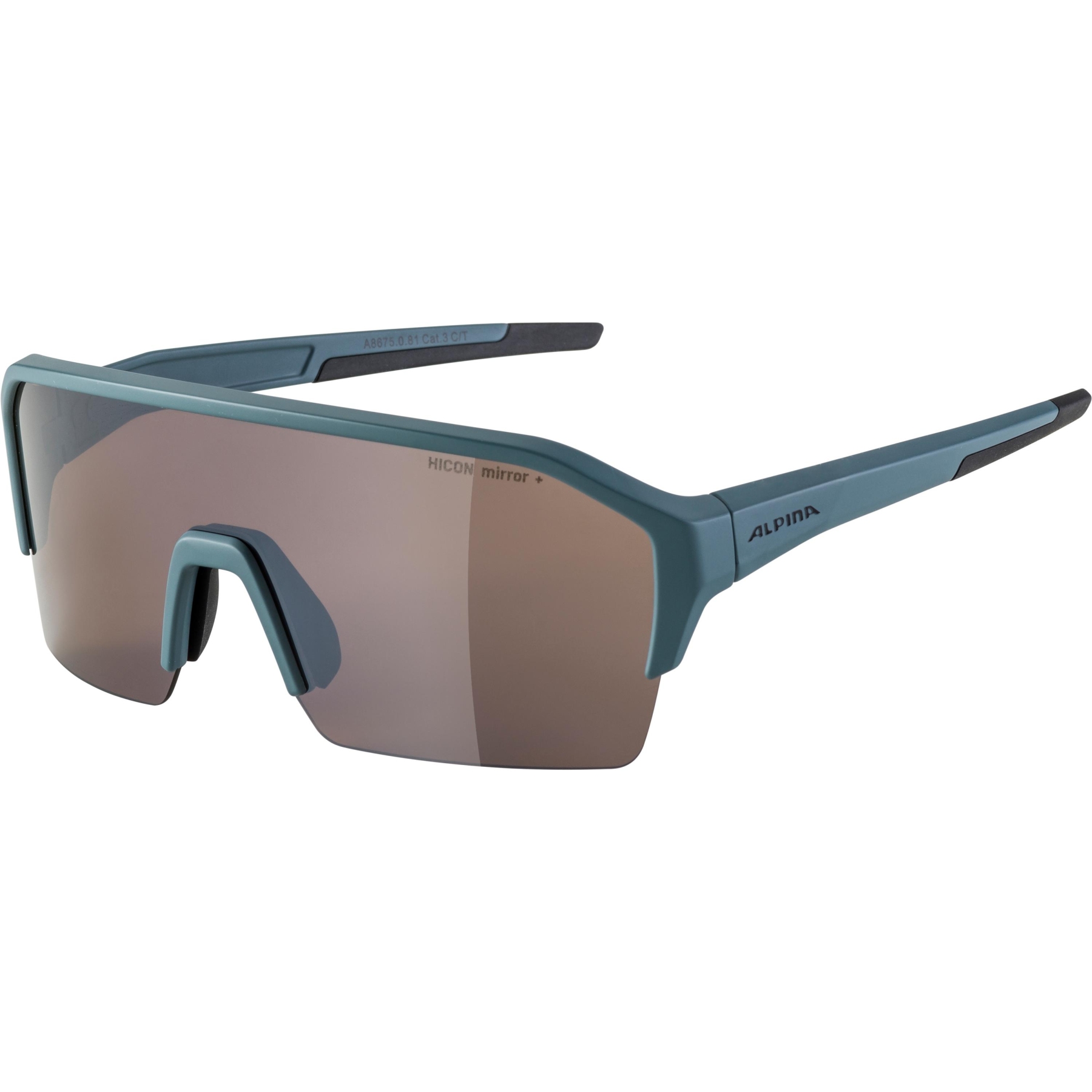 Produktbild von Alpina Ram HR HM+ Brille - dirtblue matt / Hicon silver mirror