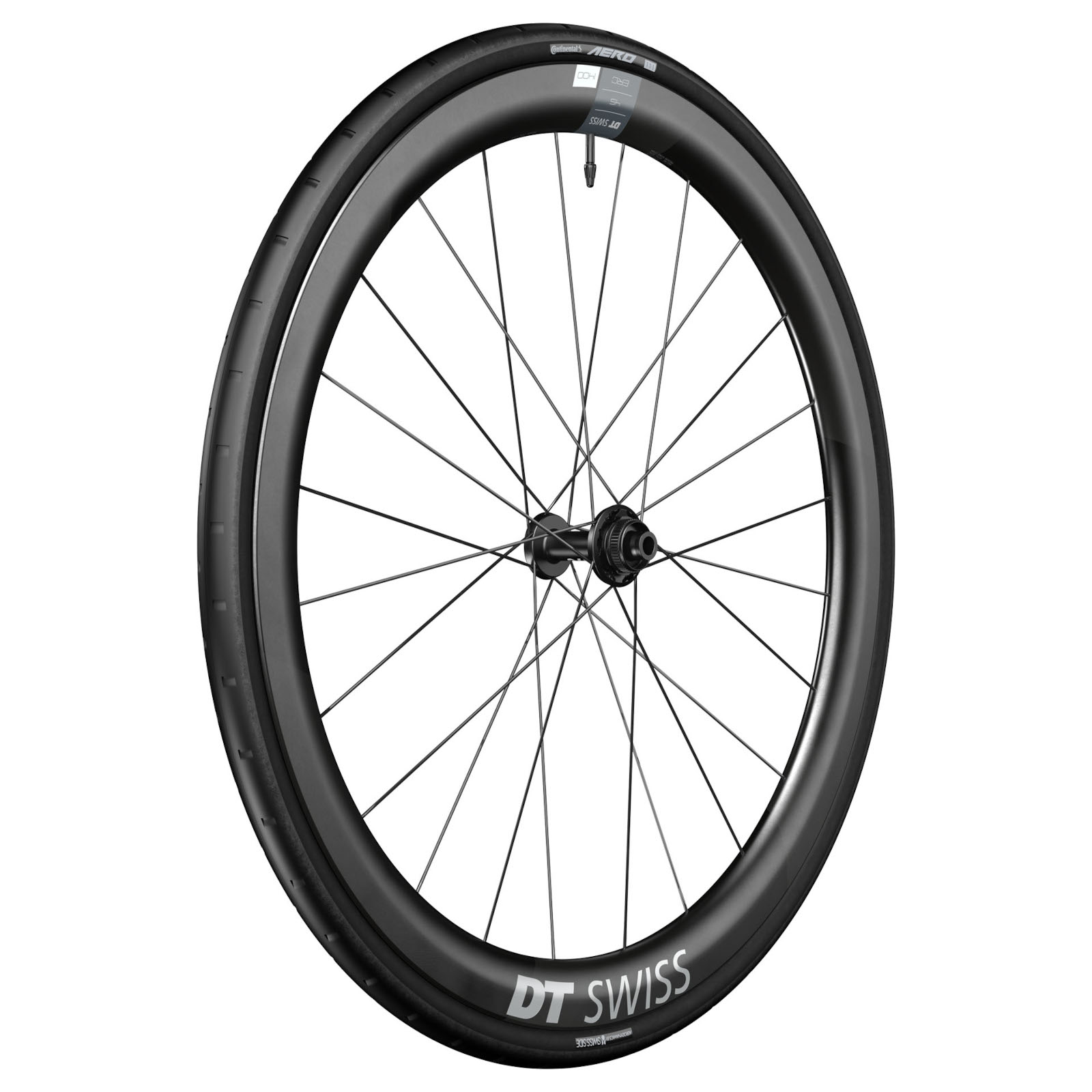 Колесная система DT Swiss | Continental WTS - Переднее колесо ERC 1400 DICUT 45 + складная шина AERO 111 - 28
