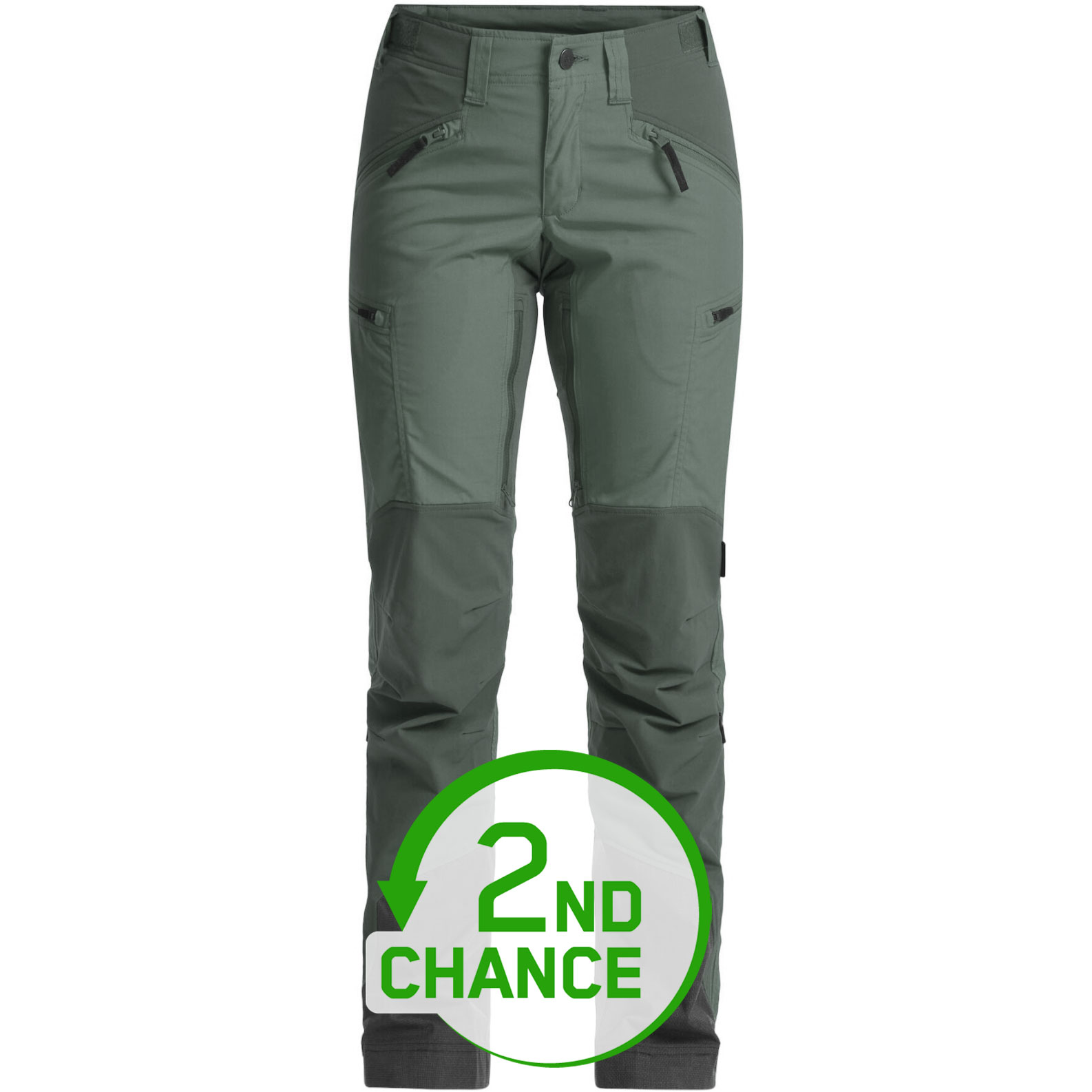 Produktbild von Lundhags Makke Wanderhose Damen - Regulär - Dark Agave/Seaweed 655 - B-Ware