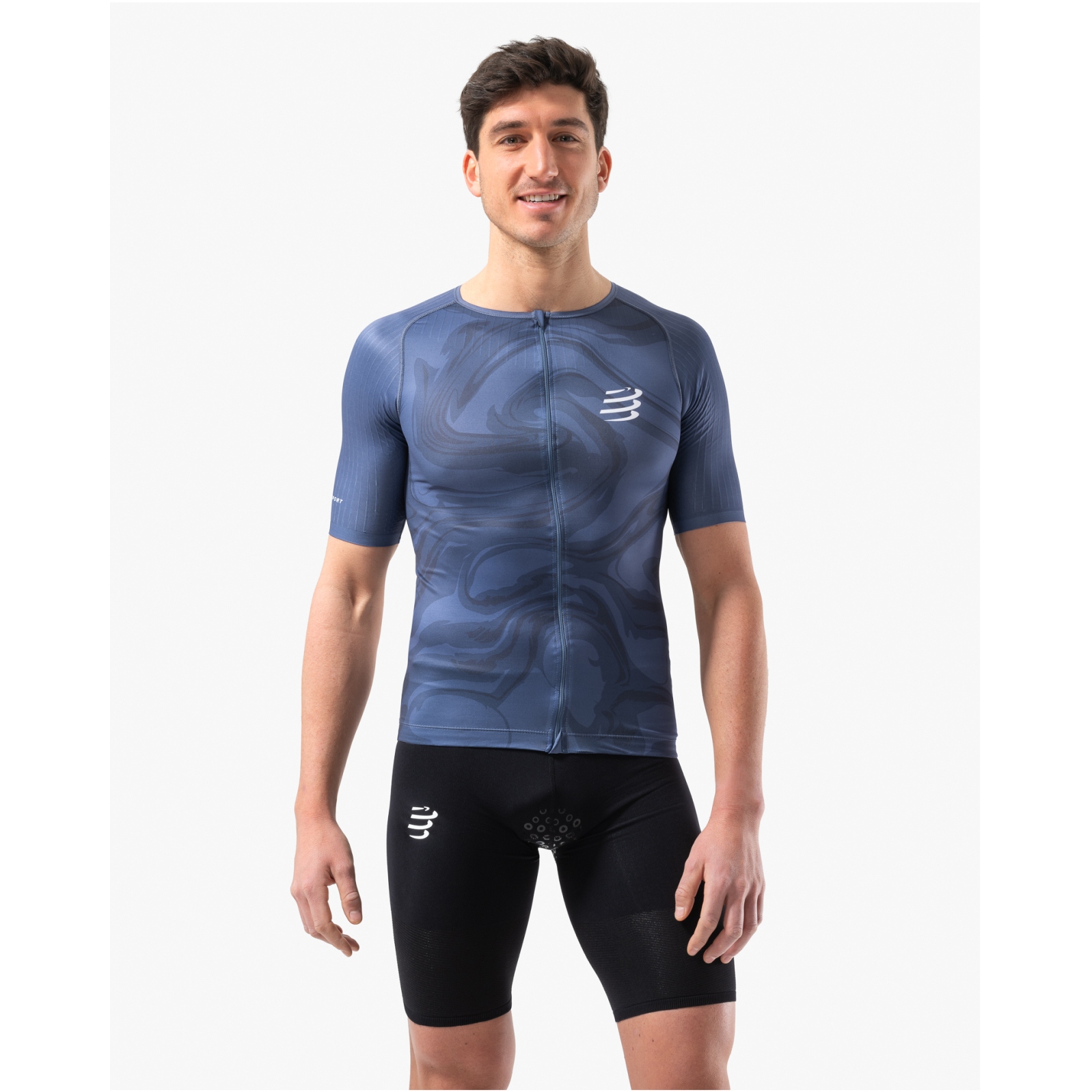 Tri Postural Aero SS Top M - white/black/red - Tri Postural