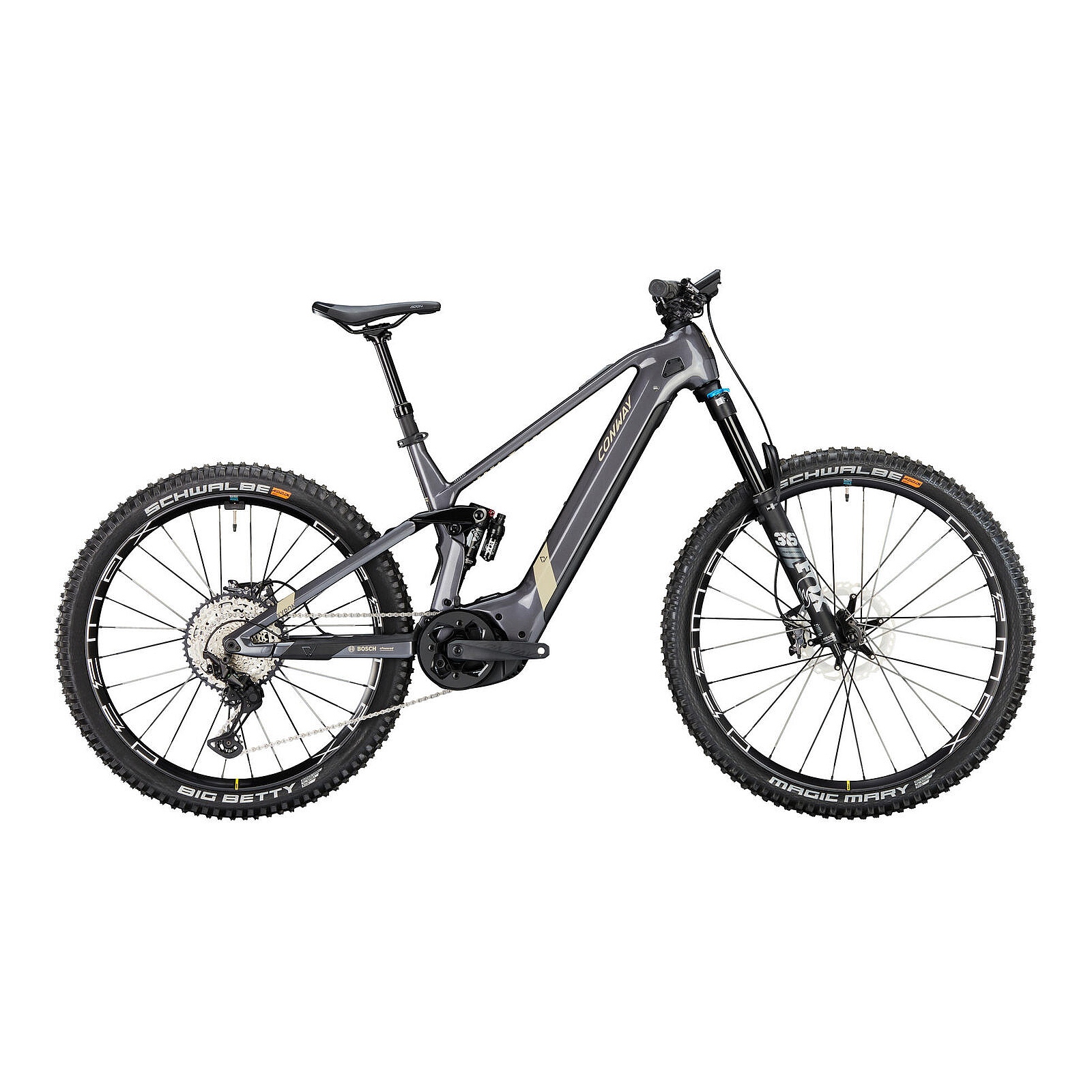 Picture of Conway XYRON S 8.9 MX - Electric Carbon Mountainbike - 2025 - shadowgrey metallic / desert matt