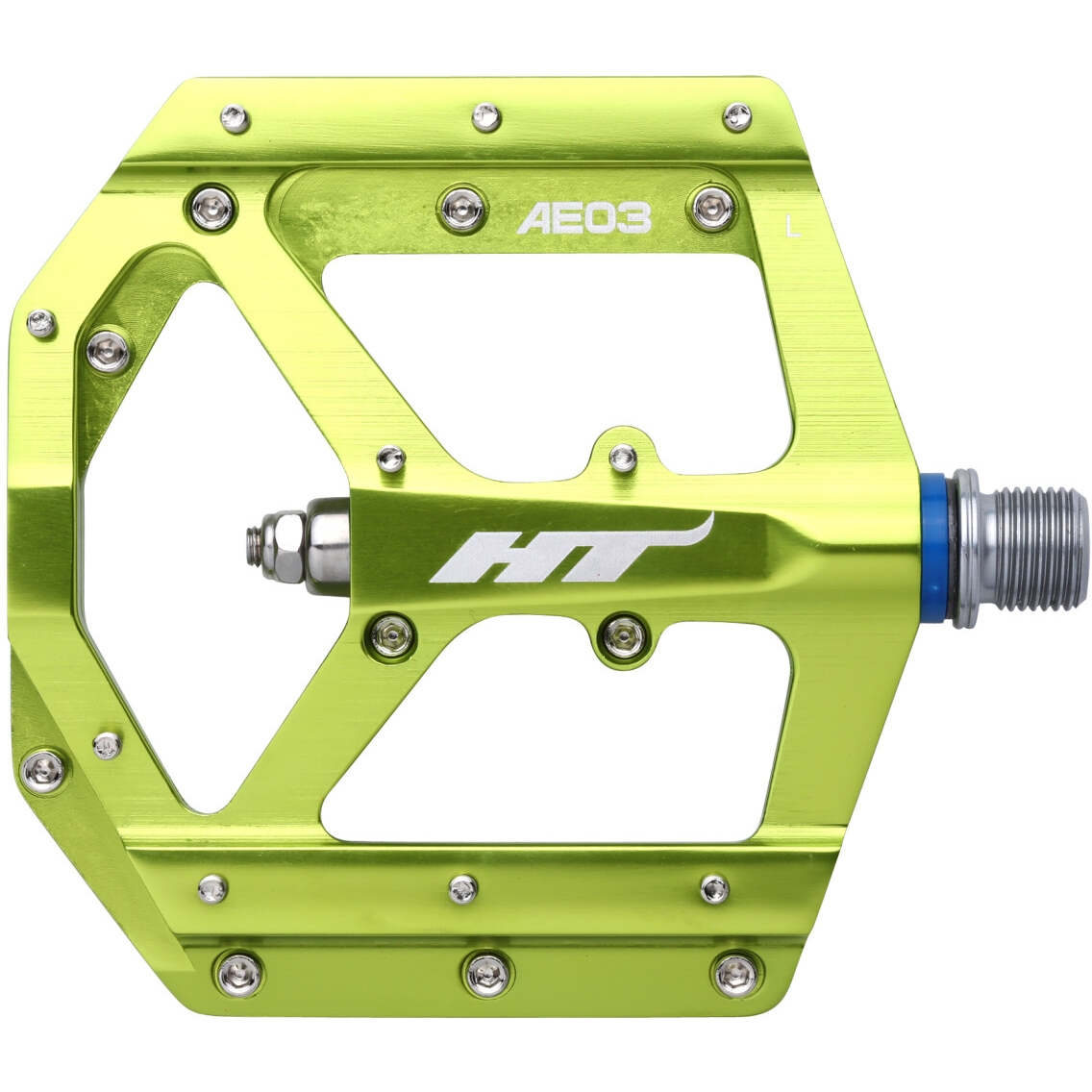 Image of HT AE03 EVO+ Flat Pedal Aluminium - apple green
