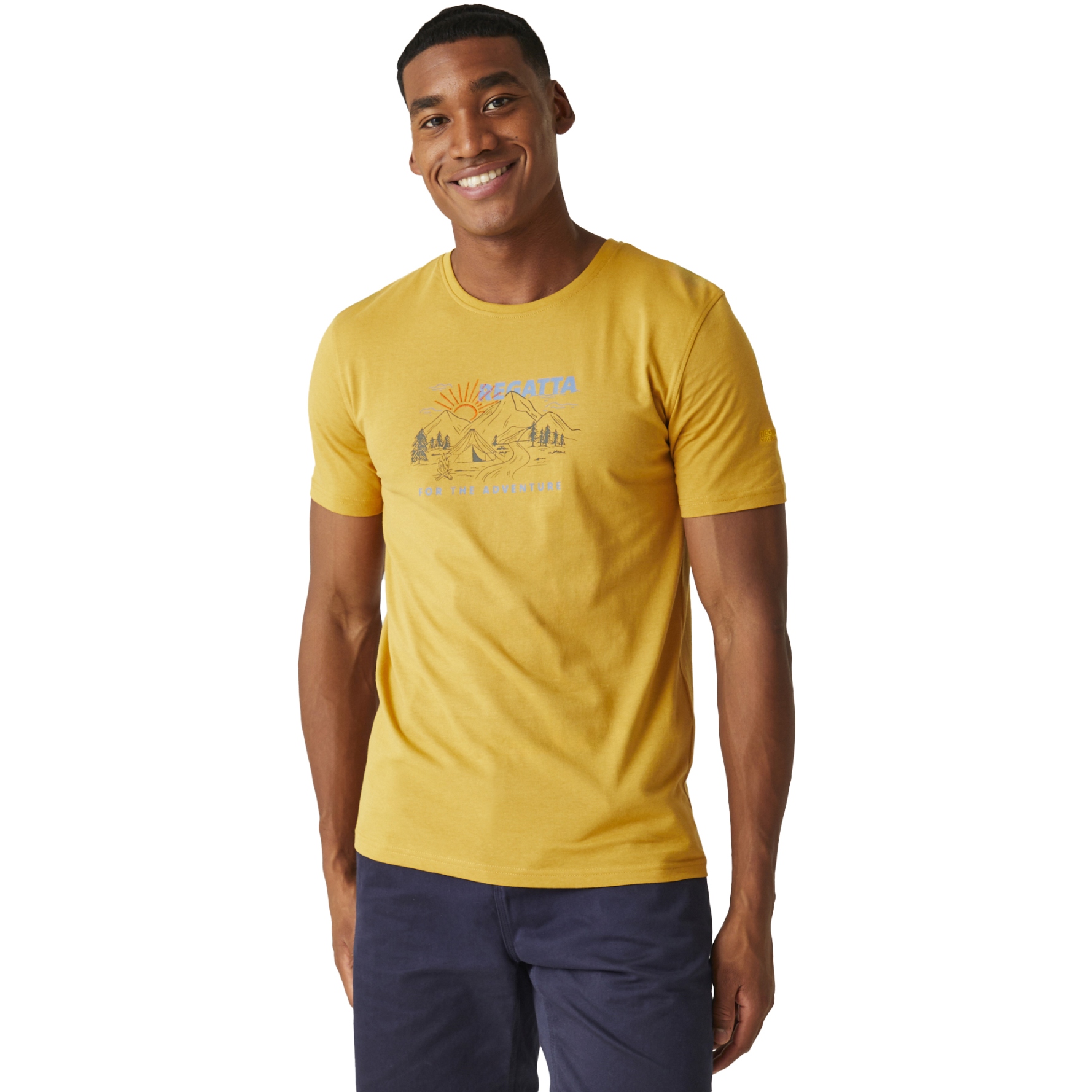 Picture of Regatta Cline VIII T-Shirt Men - Gold Straw BIM