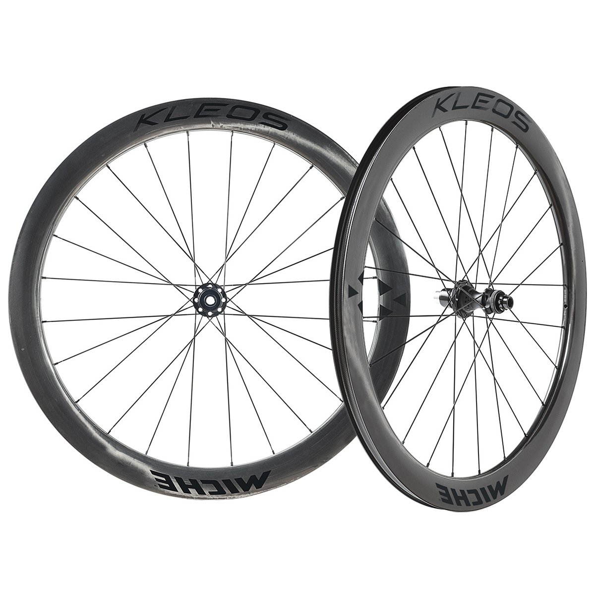 Productfoto van Miche Kleos RD 50 Wielset - 28&quot; | Carbon | Tubeless | Centerlock - 12x100mm | 12x142mm - Campagnolo ED