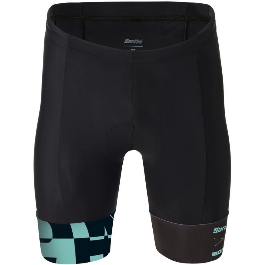 Photo produit de Santini Short Triathlon Homme - Enigma IRONMAN 4I70IMGENIGM - acqua AC