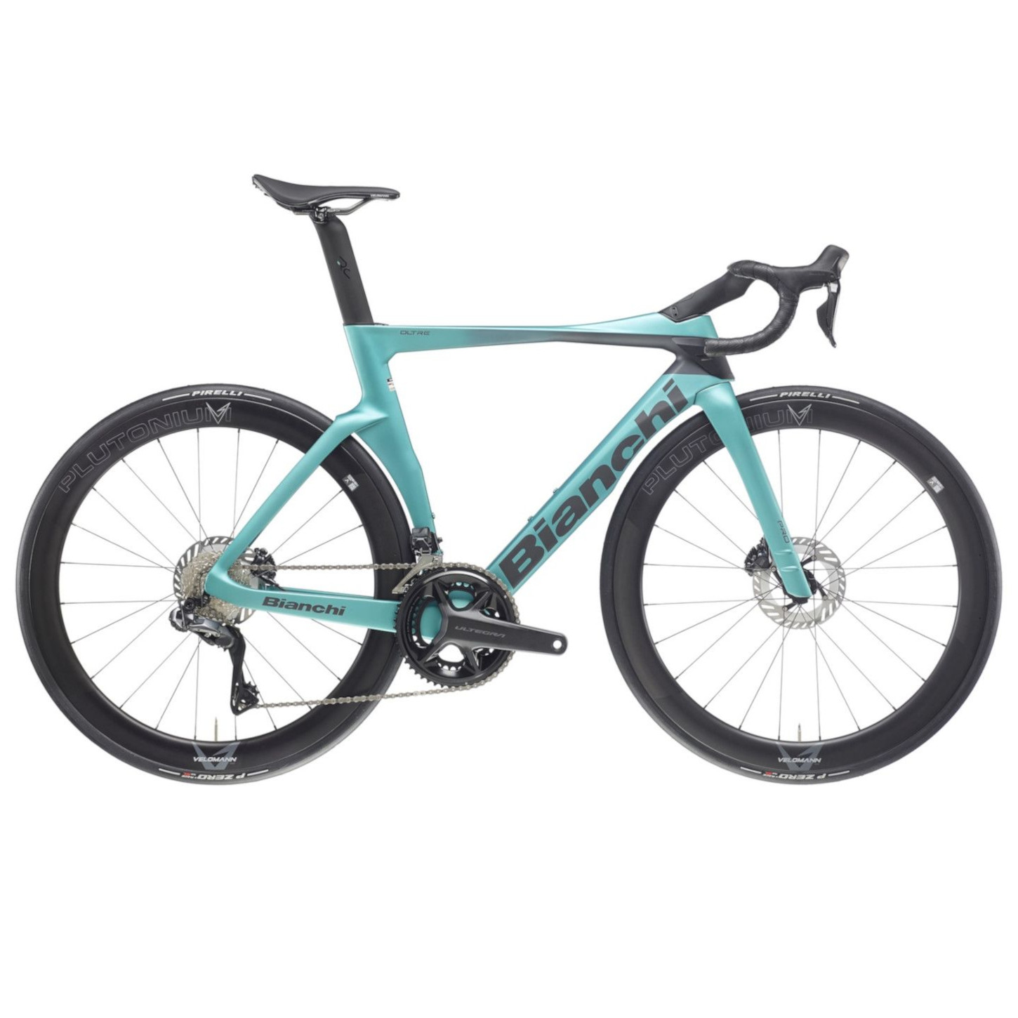 Picture of Bianchi OLTRE PRO - Ultegra Di2 - Carbon Road Bike - YUB28 - 2025 - CK metallic / graphite matt