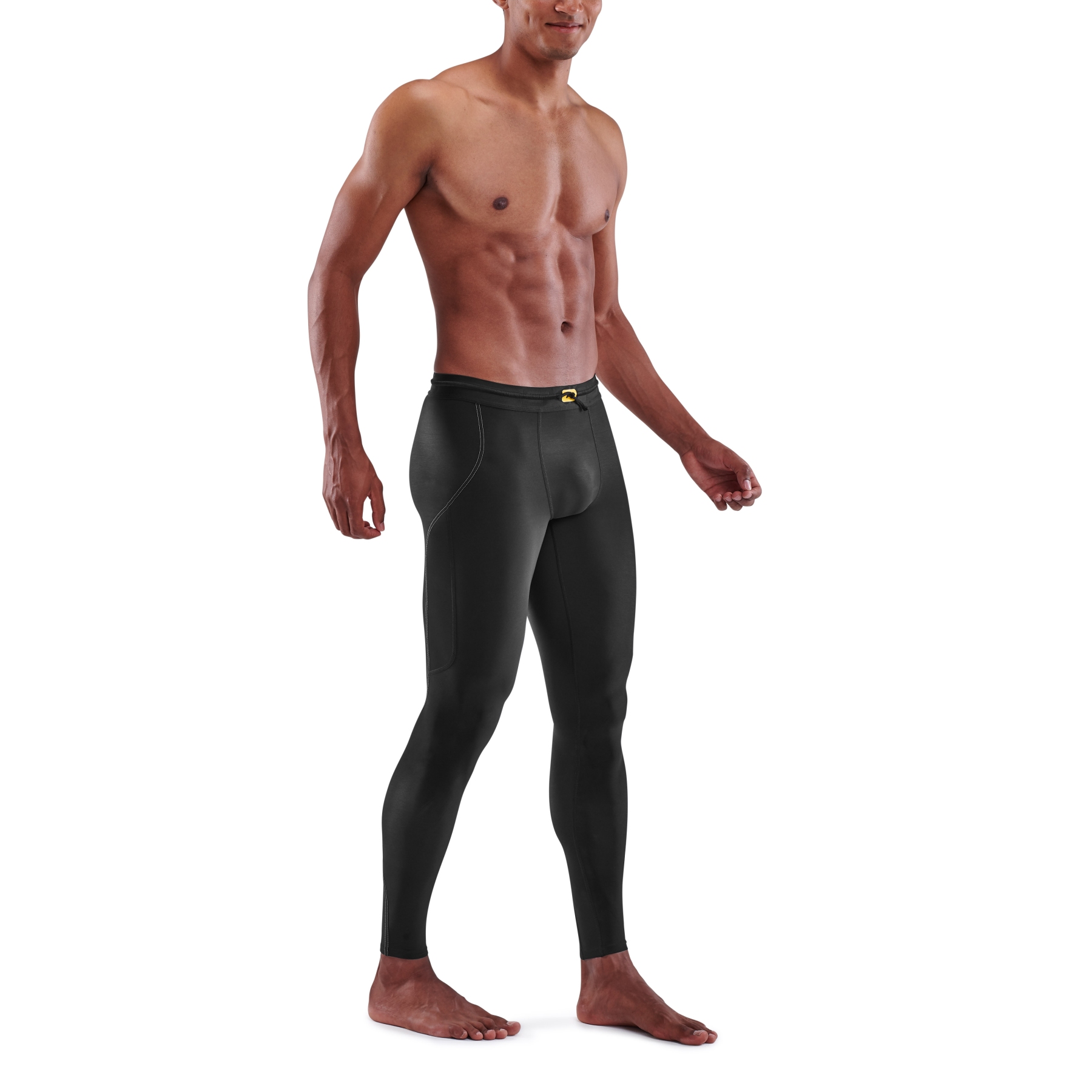 Man compression Tight SKINS K-PROPRIUM Long Tights Black/Charcoal 