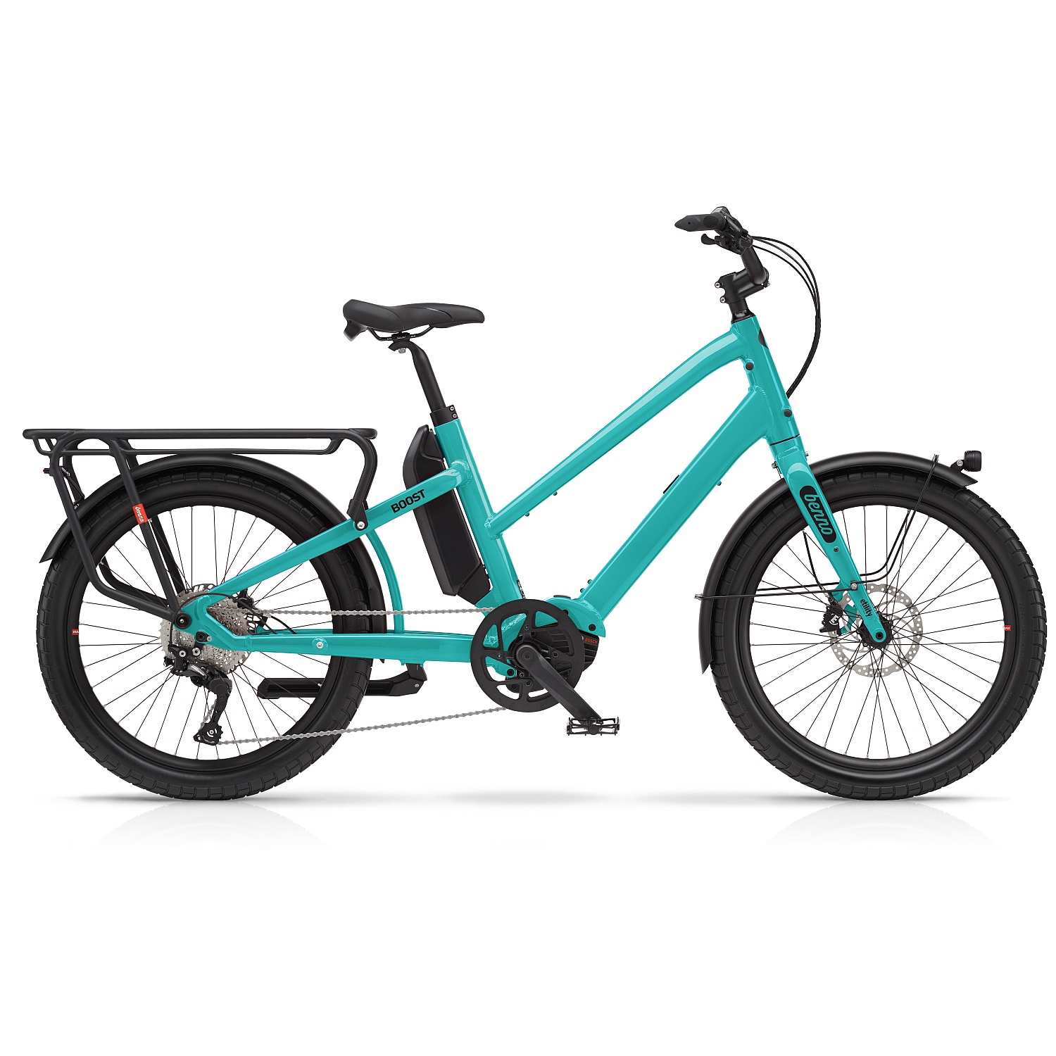 Picture of Benno Bikes BOOST E 10D CX - 24&quot; Women Electric Cargo Bike - 2023 - Aqua Green