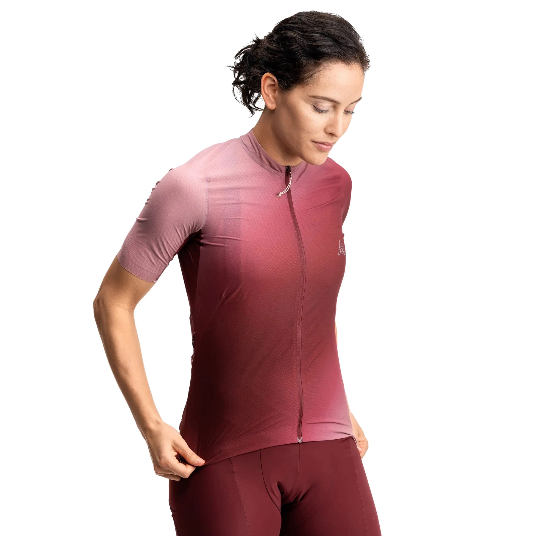 Image of 7mesh Skyline Short Sleeve Jersey Women - Sangria