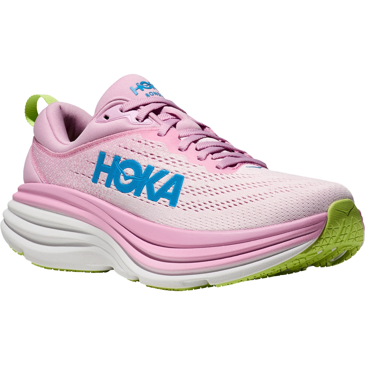 Hoka Bondi 8 Running Shoes Women - pink twilight / waterpark | BIKE24