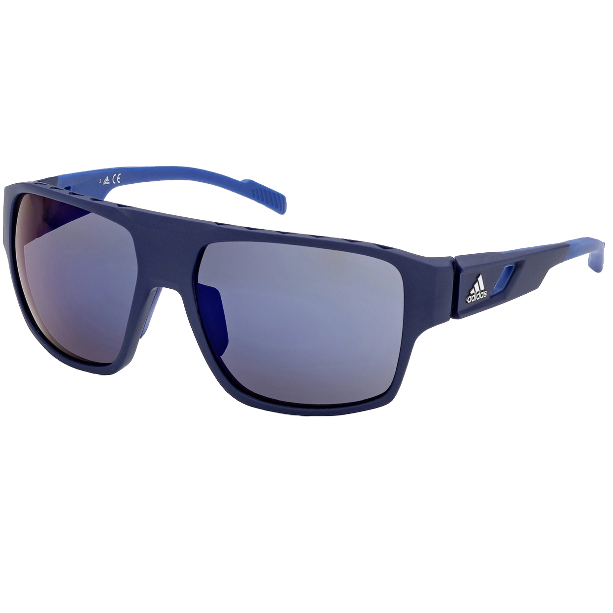 Picture of adidas Actv Classic SP0046 Sport Sunglasses - Matte Blue / Contrast Mirror Blue