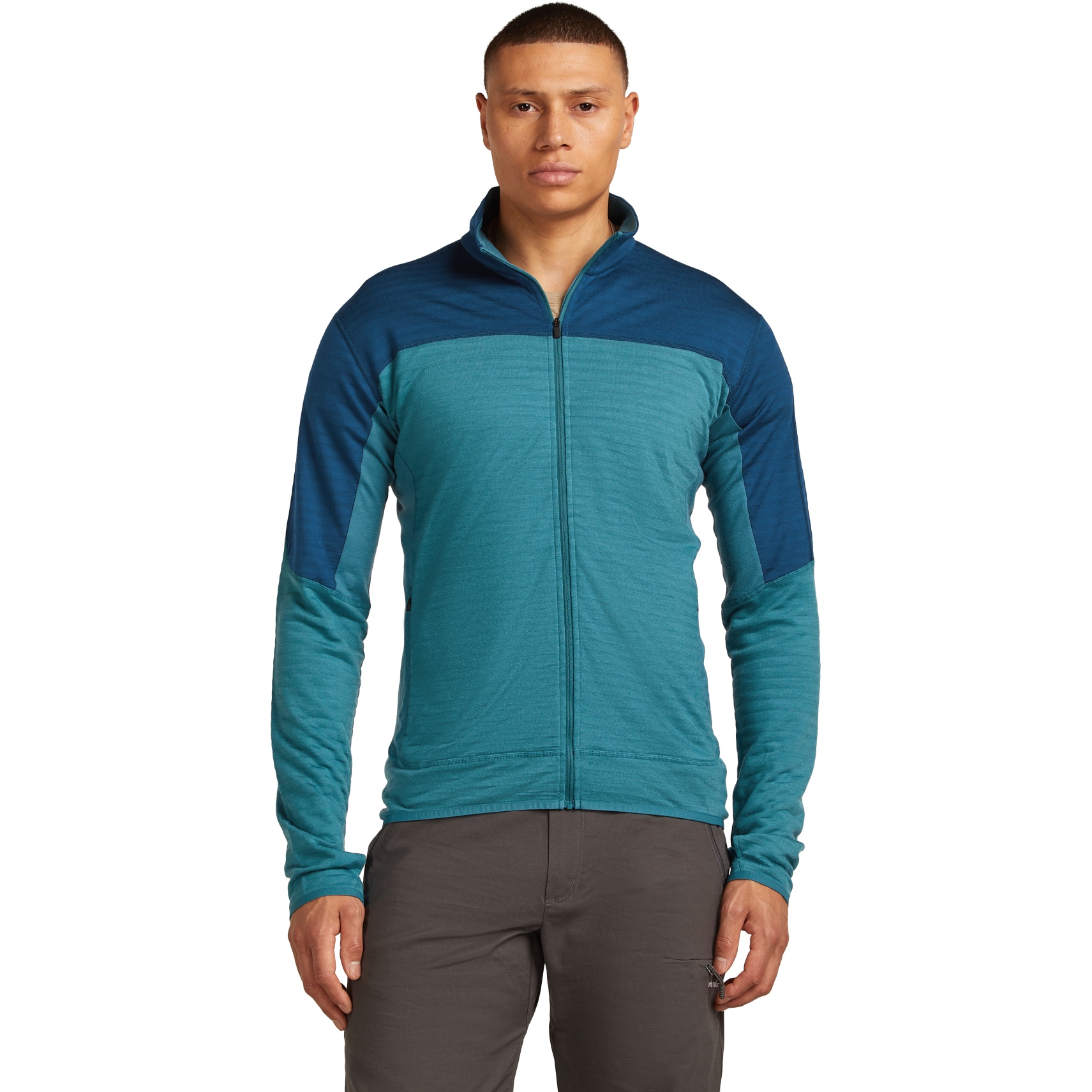 Produktbild von Icebreaker Merino 300 RealFleece™ Descender Jacke Herren - Topaz/Atlantis