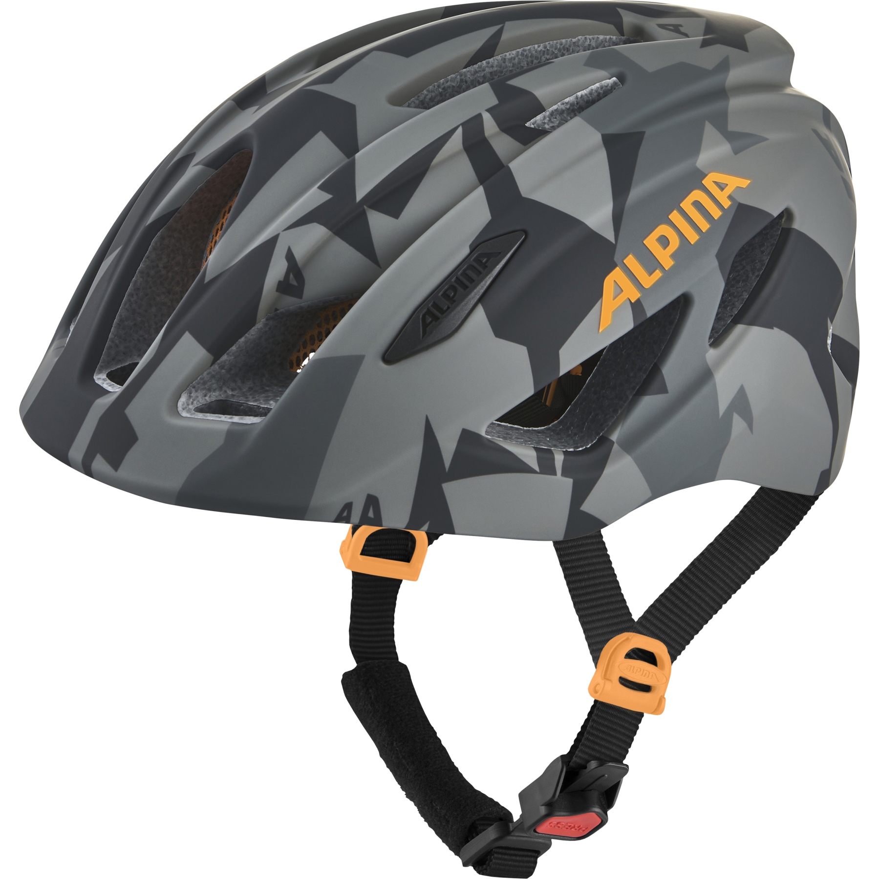 Produktbild von Alpina Pico Flash Kinderhelm - black-camo orange gloss