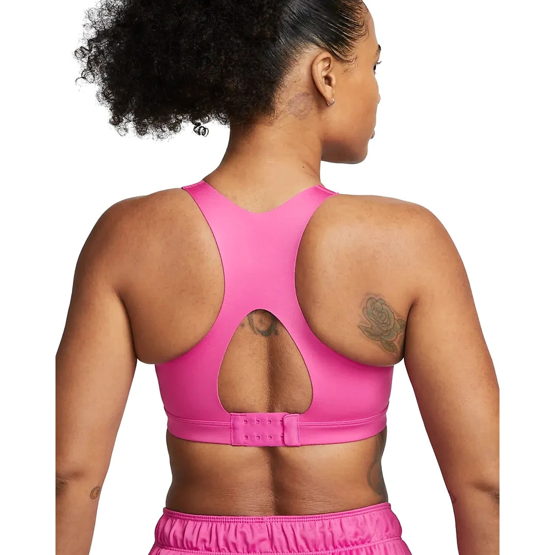 Nike Women's Dri-Fit High Support Front Zip Sports Bra Pink XS DD0436-621-  New