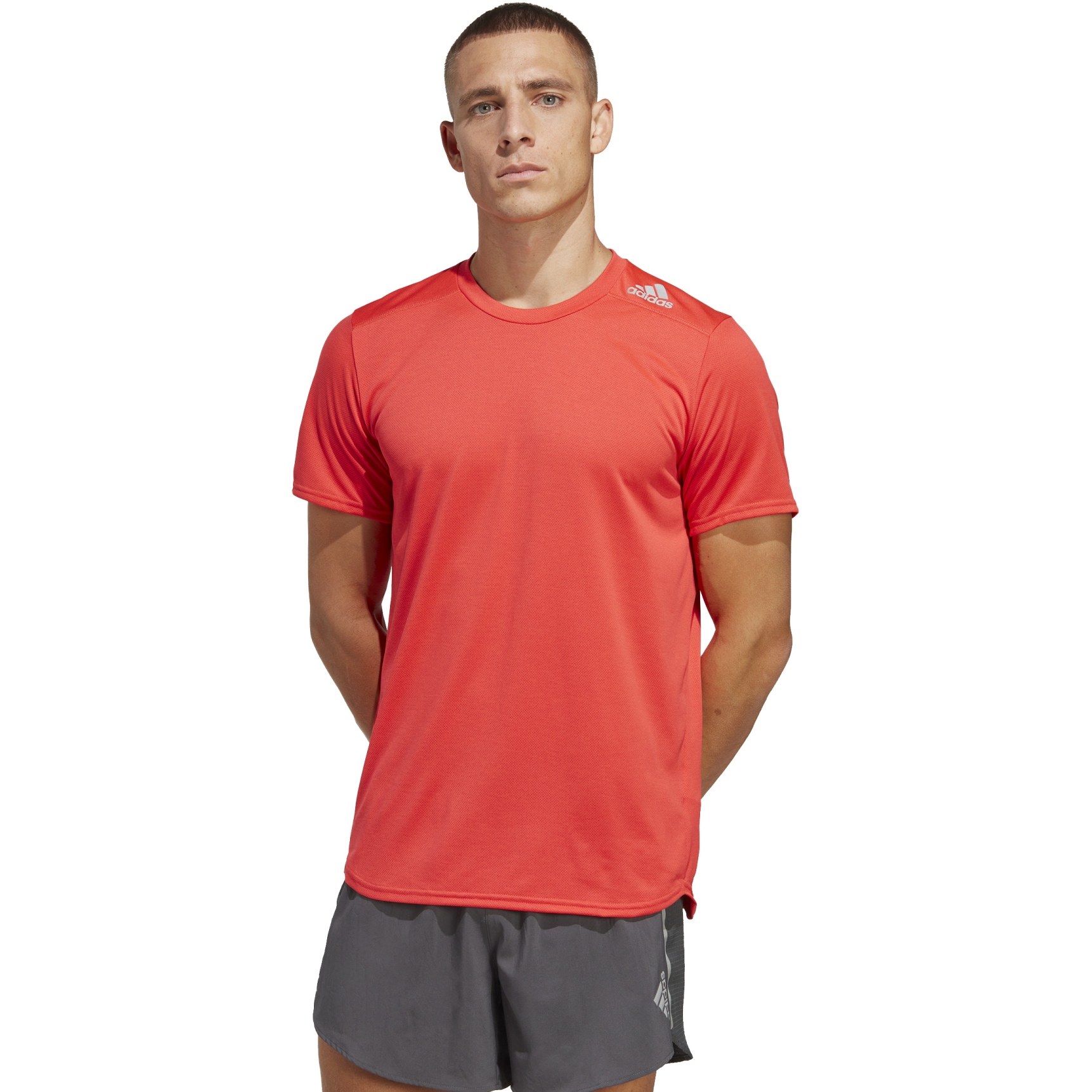 Productfoto van adidas Designed 4 Running Shirt Heren - bright red IB8940