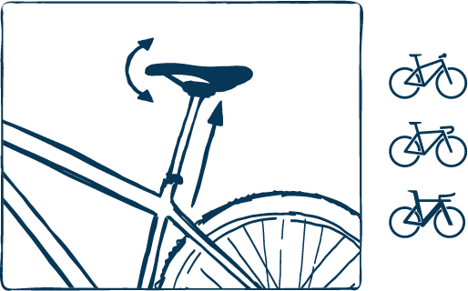 Fahrradmontage – Sattel grundlegend ausrichten