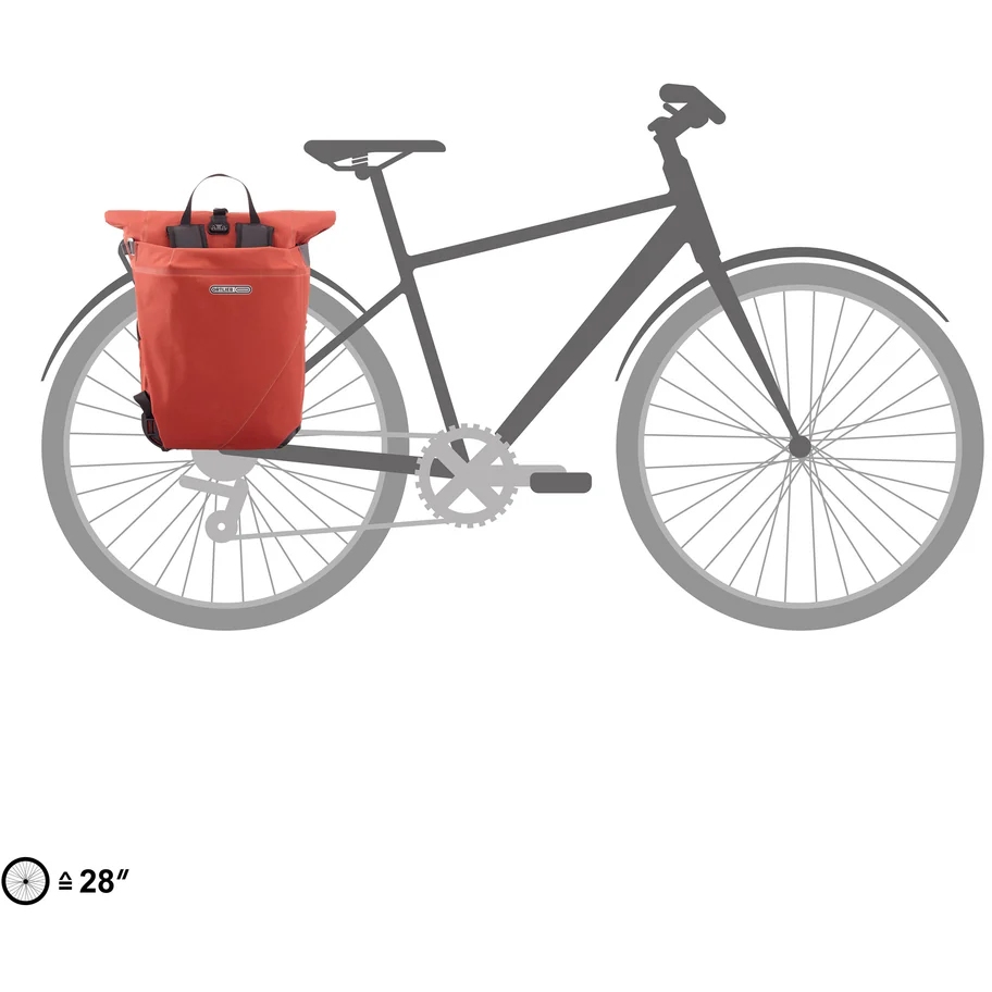 ORTLIEB Vario Plus QL2.2 Pannier / Backpack - 26L - dark chili