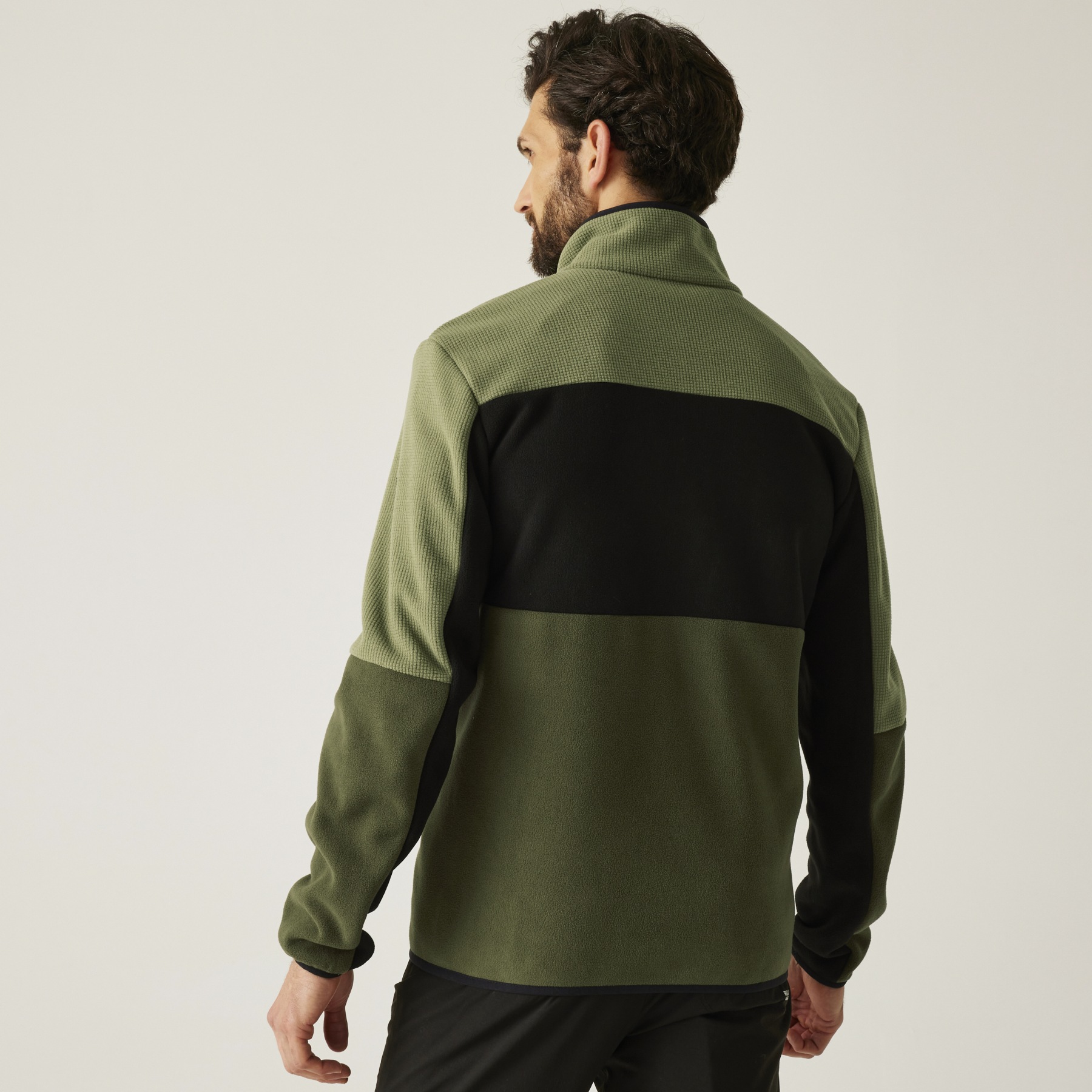 Pull Polaire Homme Regatta Vert – Taille S, Demi-zip, Léger