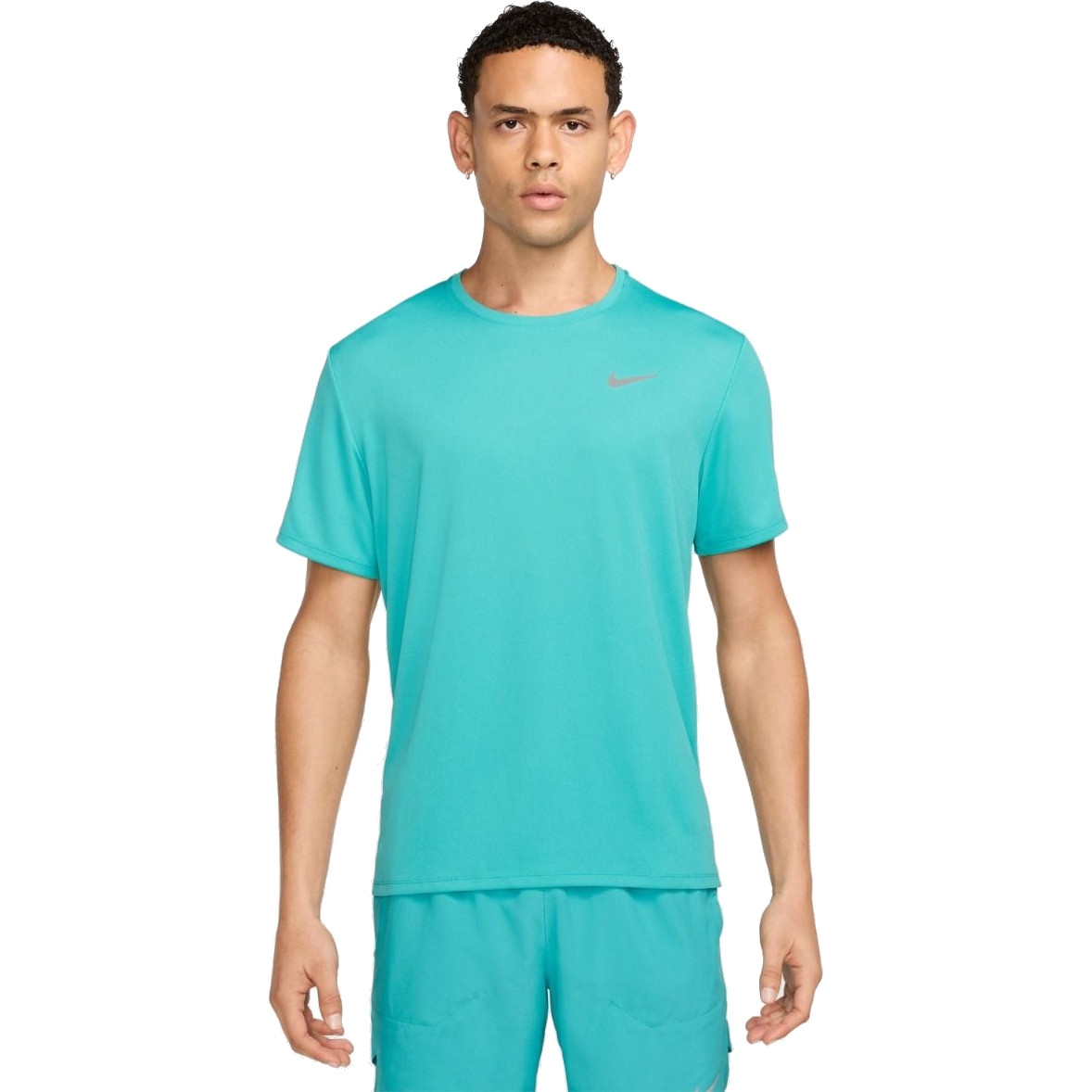 Picture of Nike Dri-FIT UV Miler Short-Sleeve Running Top Men - dusty cactus/reflective silver DV9315-345