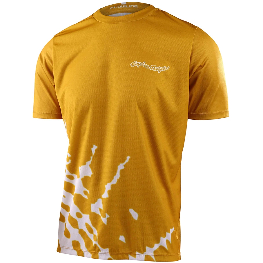Foto van Troy Lee Designs Flowline Shirt met Korte Mouwen - Big Spn Gold Flake