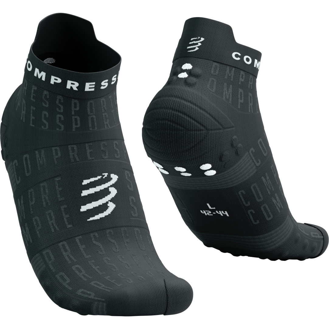 Compressport Pro Racing Compression Socks V40 Run Low Black Edition 2023 Blackwhite 