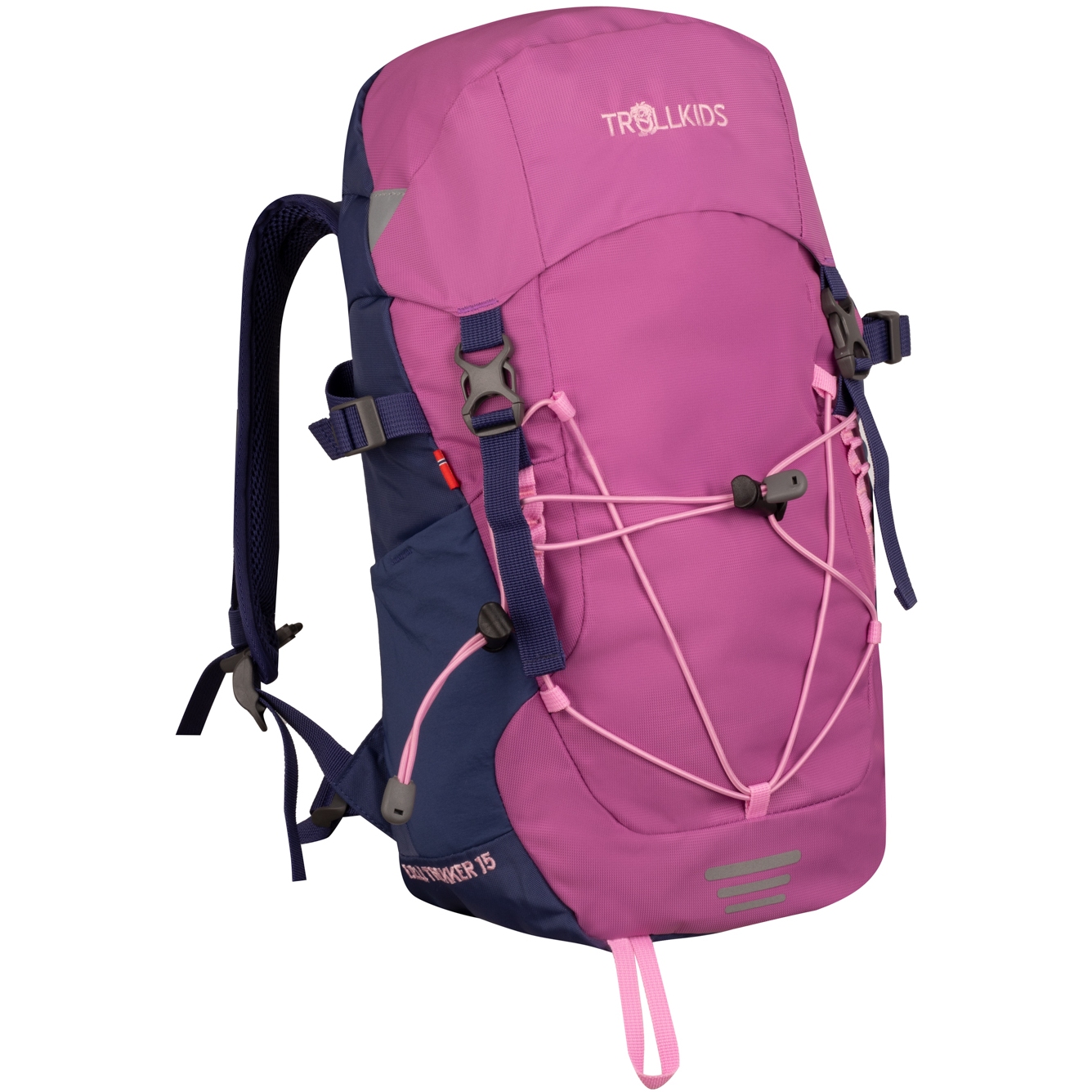 Produktbild von Trollkids Fjell Trekker 15L Rucksack Kinder - Mallow Pink/Violet Blue/Wild Rose