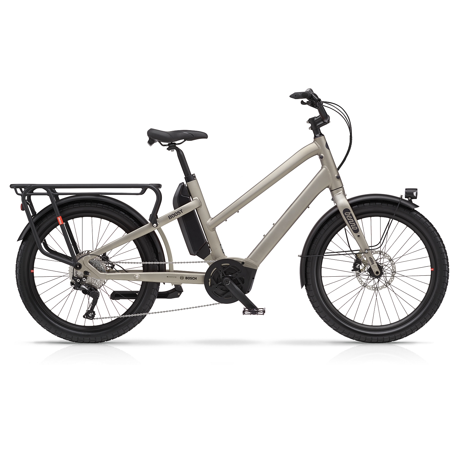 Picture of Benno Bikes BOOST E 10D Performance - 24&quot; Women Electric Cargo Bike - 2023 - Titanium Gray