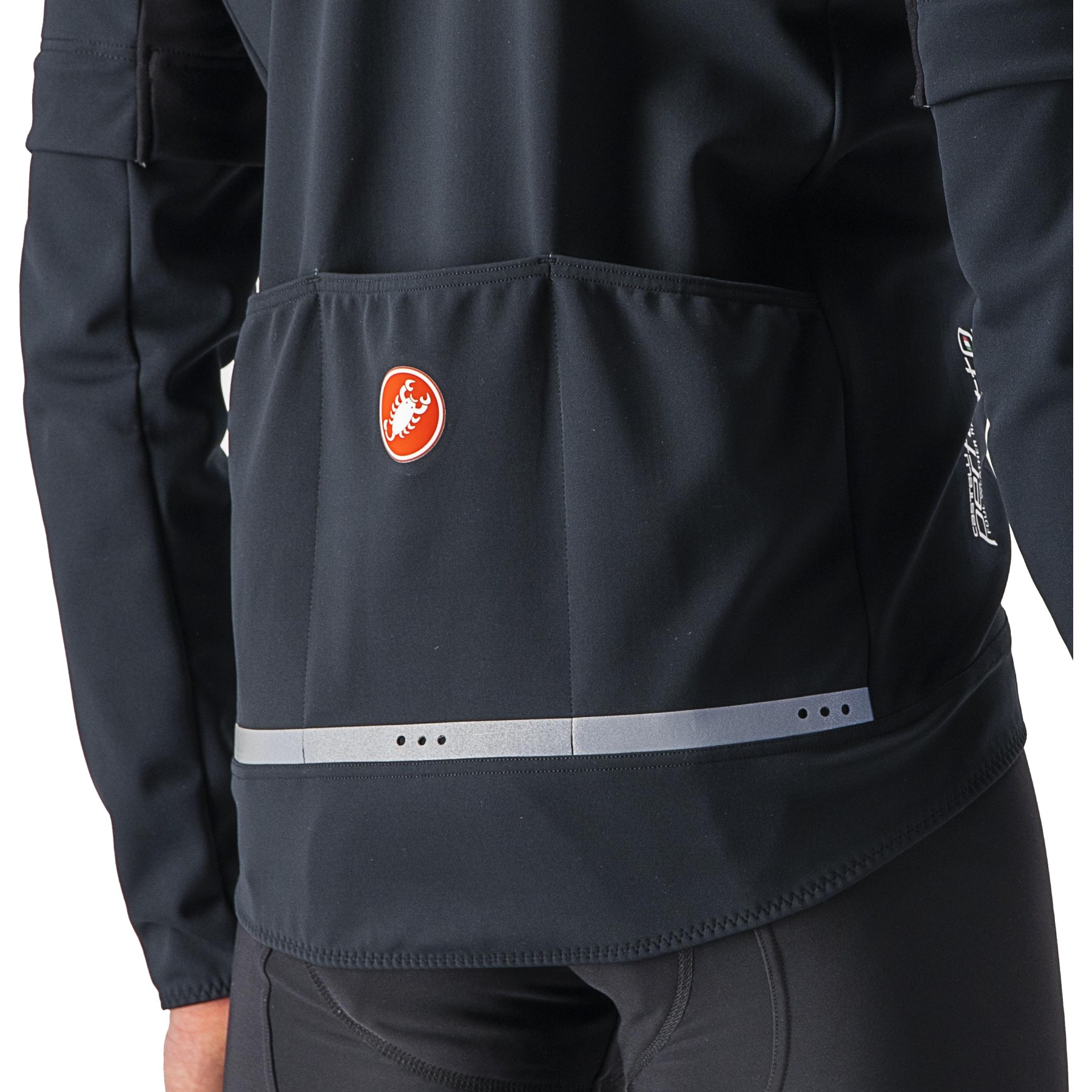 Castelli Perfetto RoS 2 Convertible Jacket Men - light black/black reflex  085
