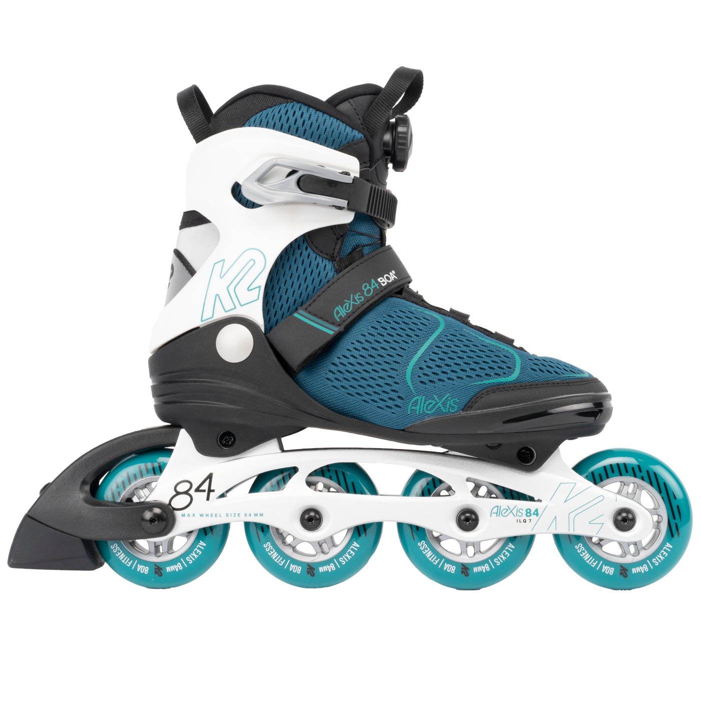 Picture of K2 ALEXIS 84 BOA - Women Fitness Inline Skates - teal - white