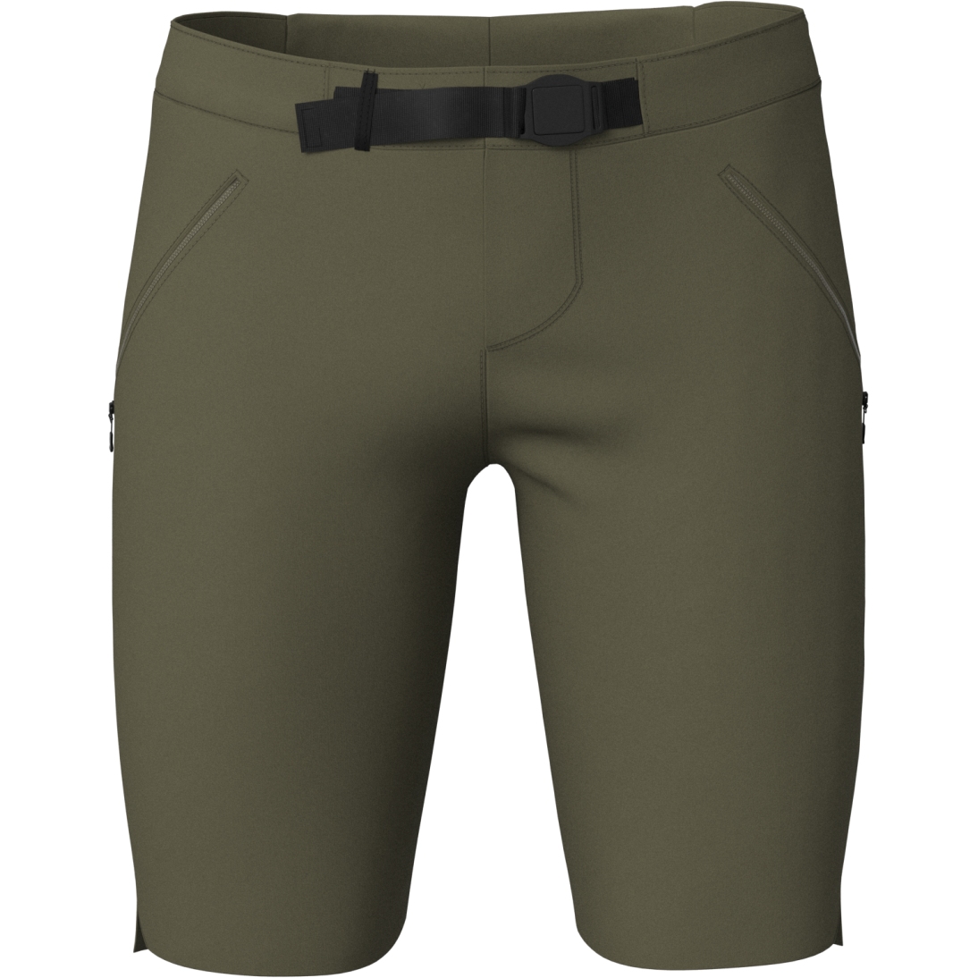 Мужские шорты CUBE Gravel Shorts - оливкового цвета