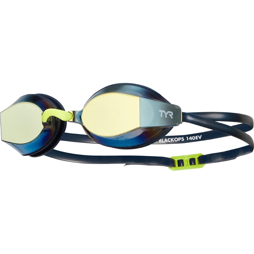 Zdjęcie: TYR Black Ops 140 EV Mirrored Racing Goggles - gold/navy