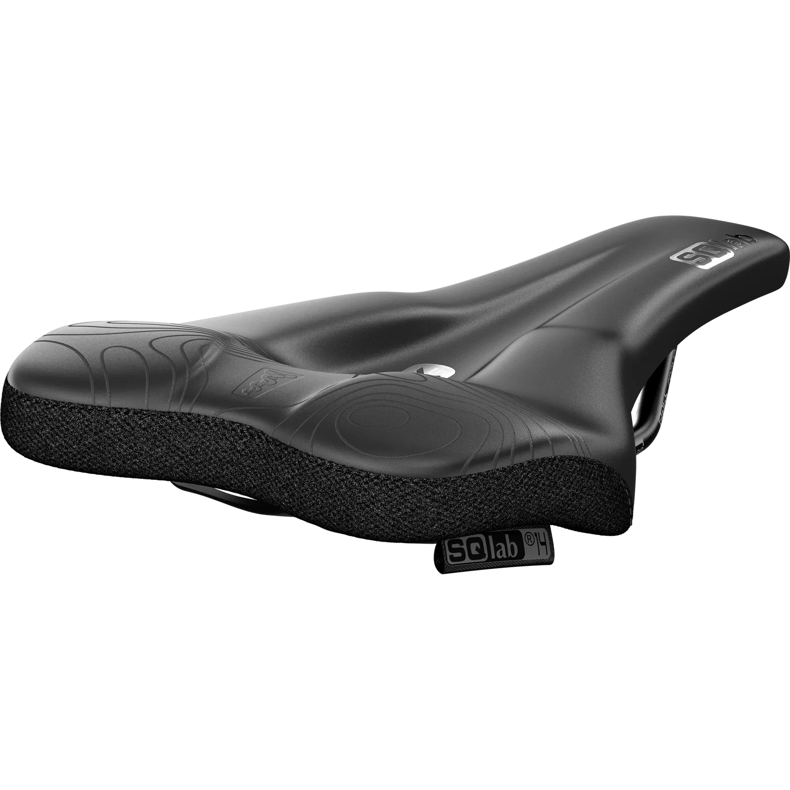 SQLab Sattel 6OX ERGOWAVE Active 2.2 – Ergonomischer MTB-Sattel, Verkürzte Nase, Stufensattel-Technologie, Rutschfestes Material, Active-System, Für Technische Trails