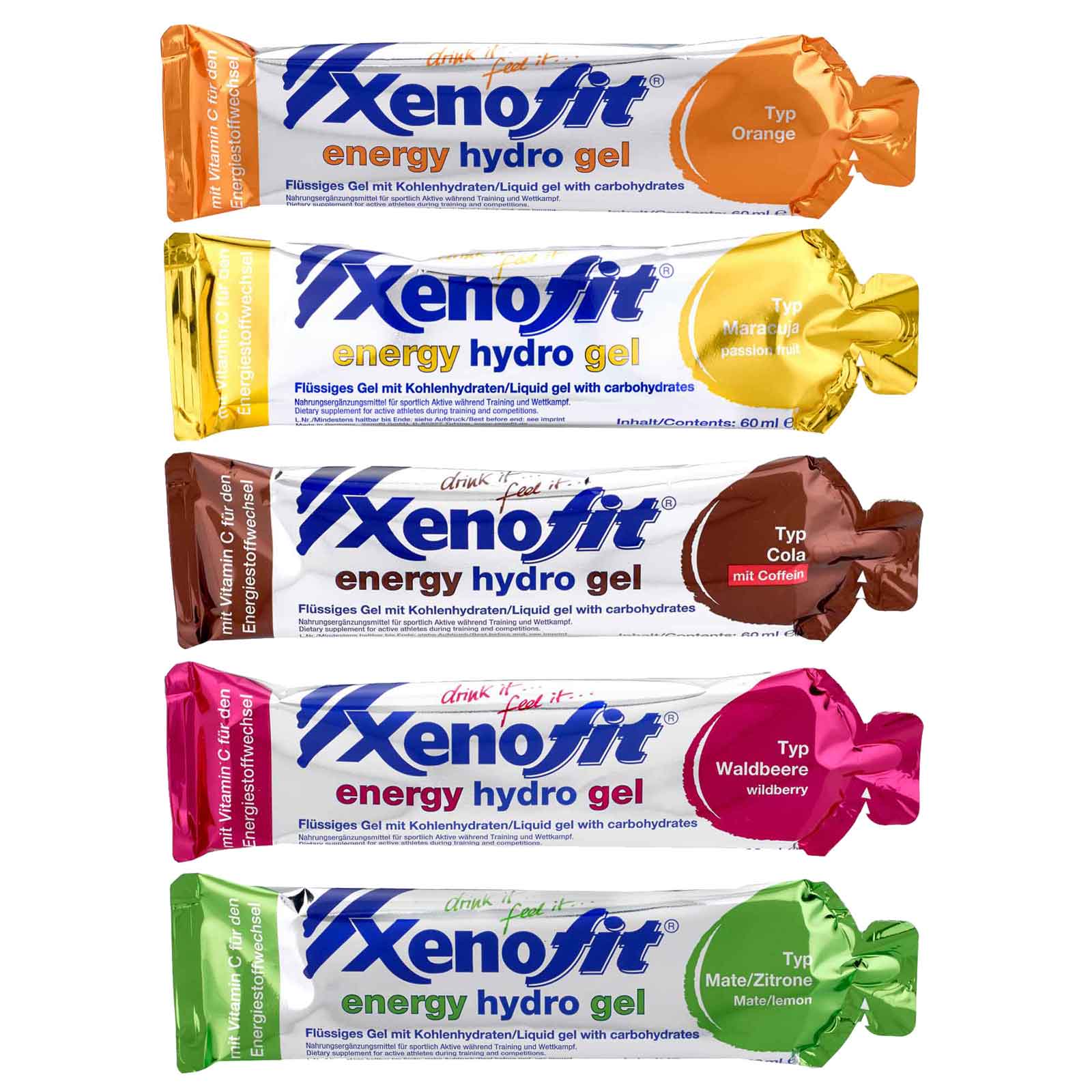 Picture of Xenofit Energy Hydro Gel - Carbohydrate Gel - 7x60ml