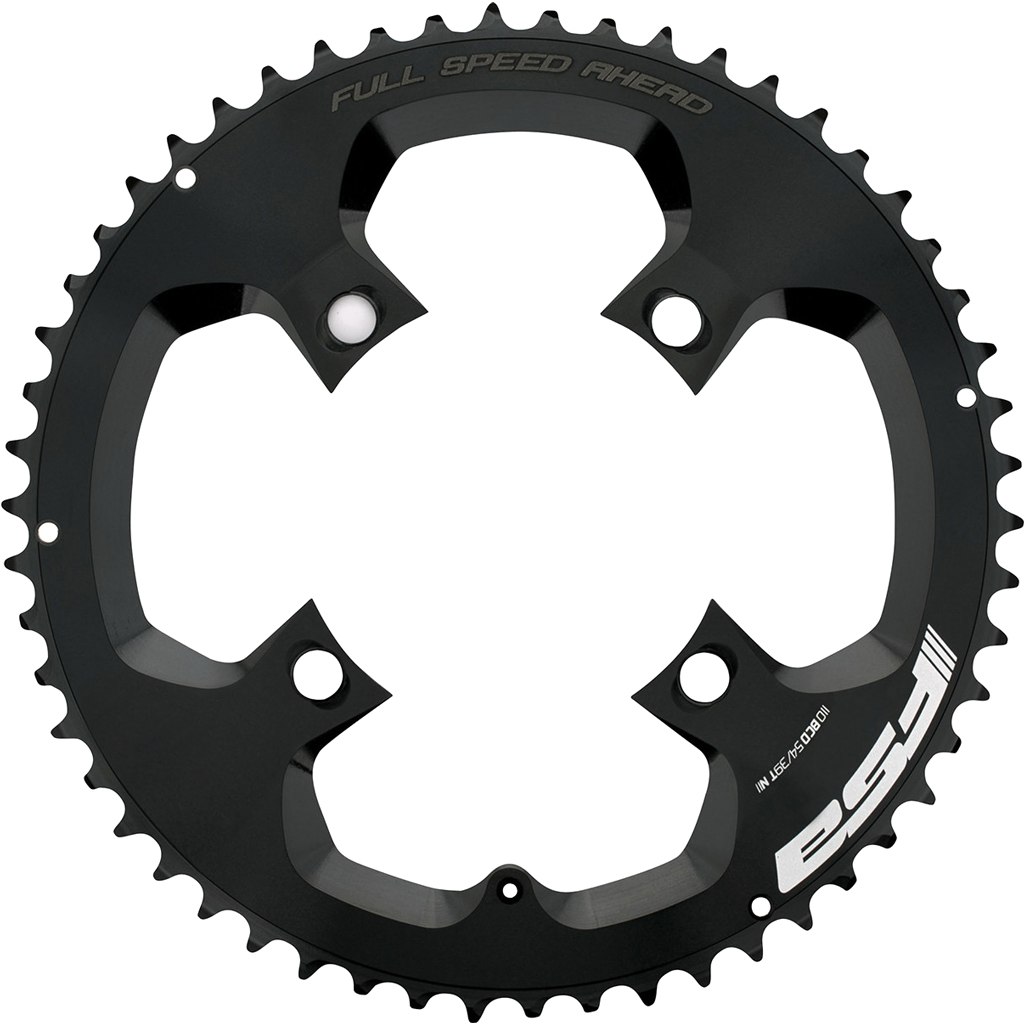 Image of FSA SL-K/Powerbox outer Chainring 110mm ABS 4 Hole - 10/11-speed - black - 55 Teeth for Carbon