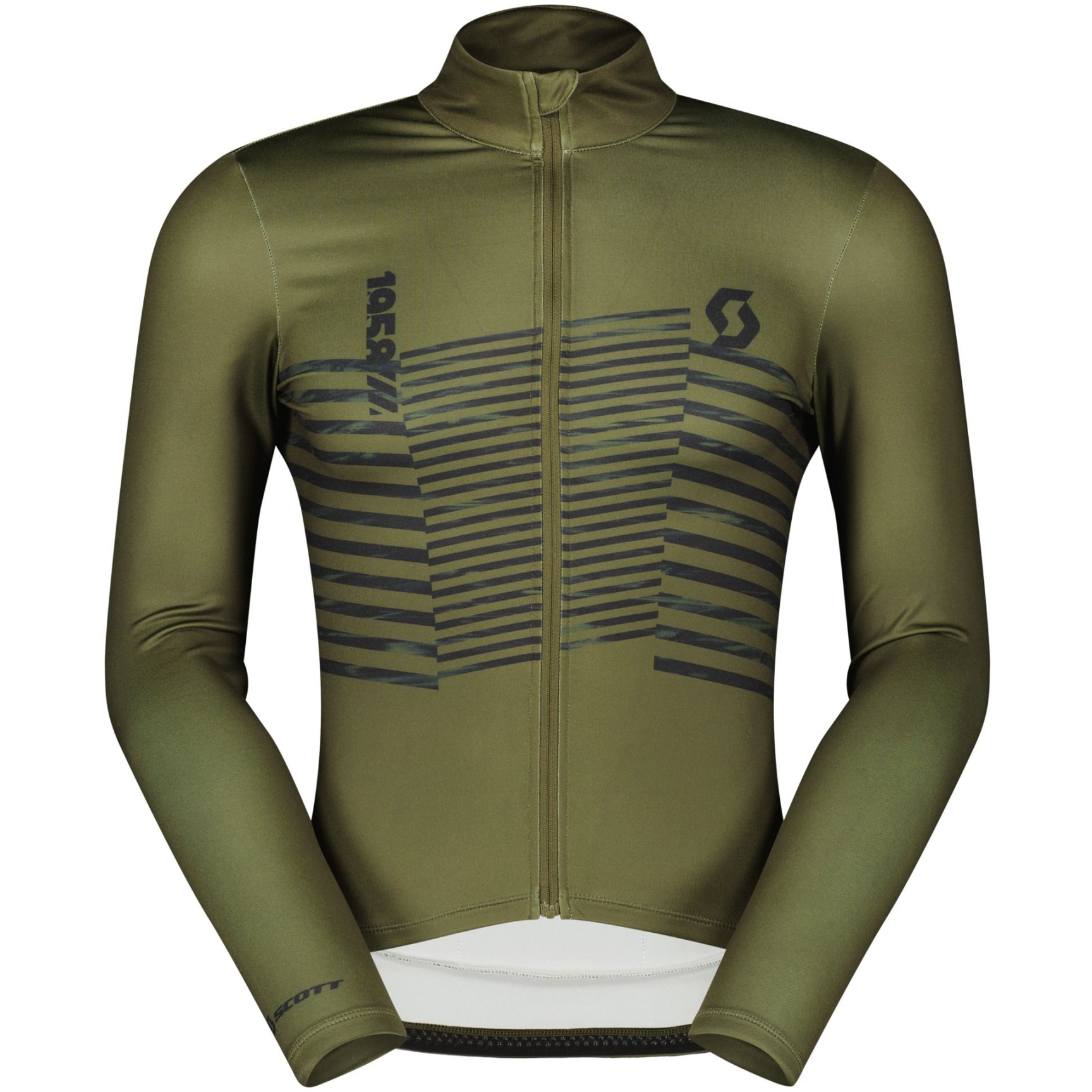 Image of SCOTT RC Team Warm Graphics Longsleeve Jersey Men - fir green