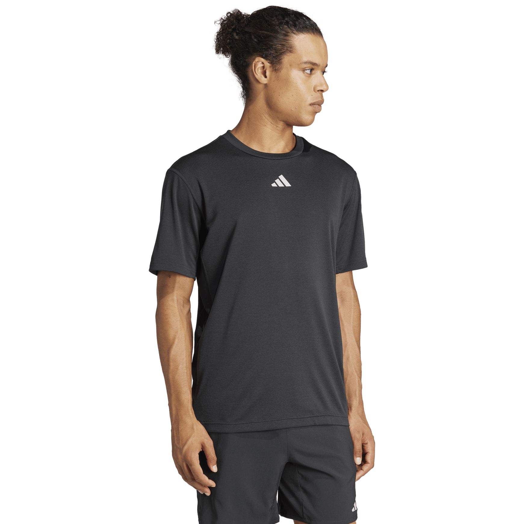 Produktbild von adidas Hiit 3-Stripes Workout T-Shirt Herren - schwarz IL7128