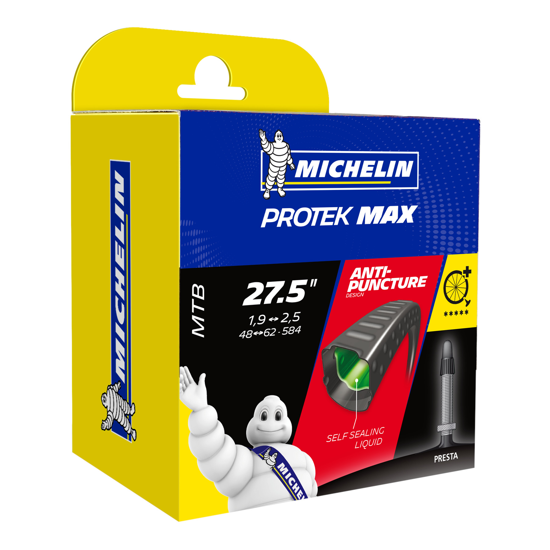 Productfoto van Michelin Protek Max Binnenband - 27.5&quot; | MTB | 1.85-2.40&quot;